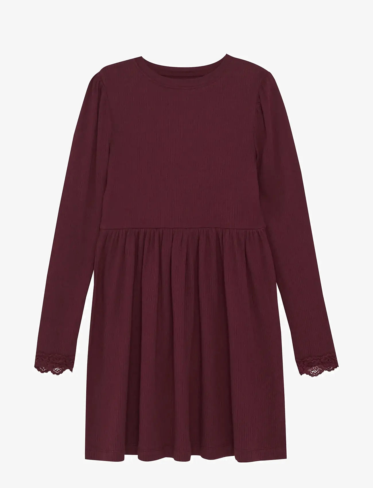 Creamie - Dress LS - langärmelige freizeitkleider - vineyard wine - 0