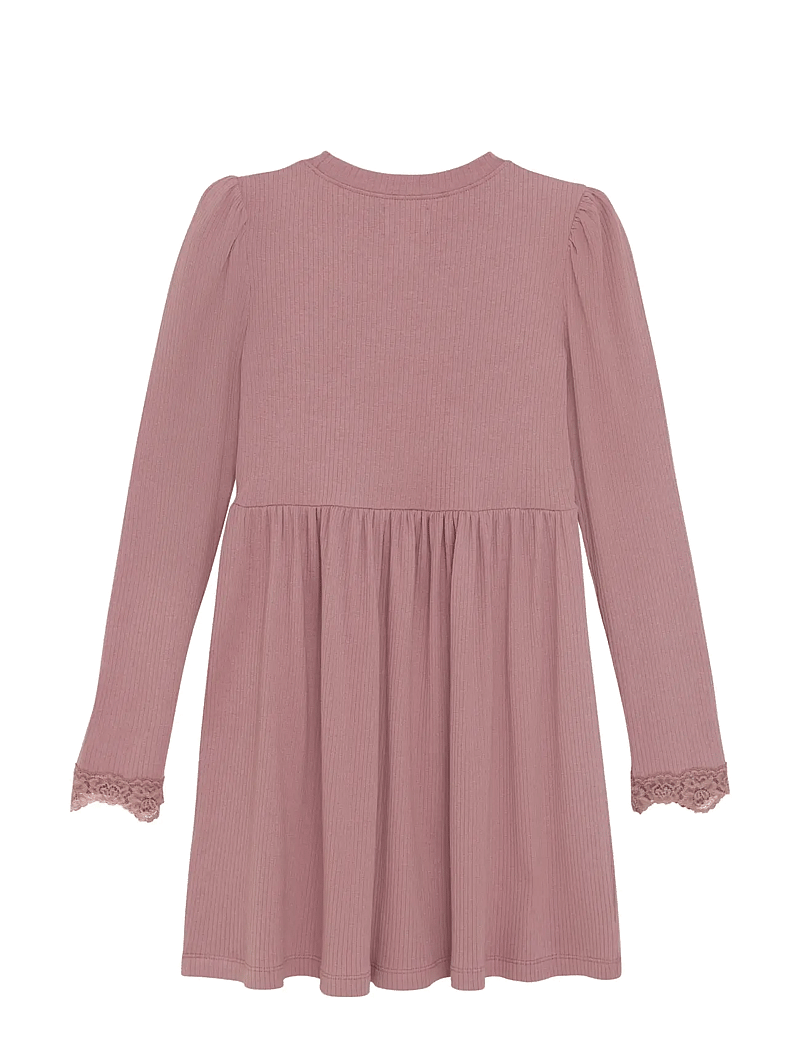 Creamie - Dress LS - pikkade varrukatega vabaaja kleidid - woodrose - 1