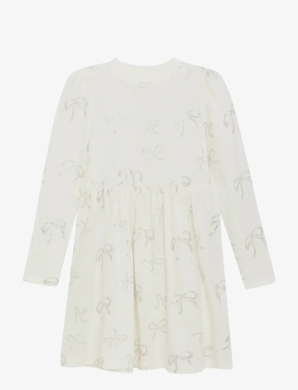 Creamie - Dress Jersey - langärmelige freizeitkleider - cloud - 1