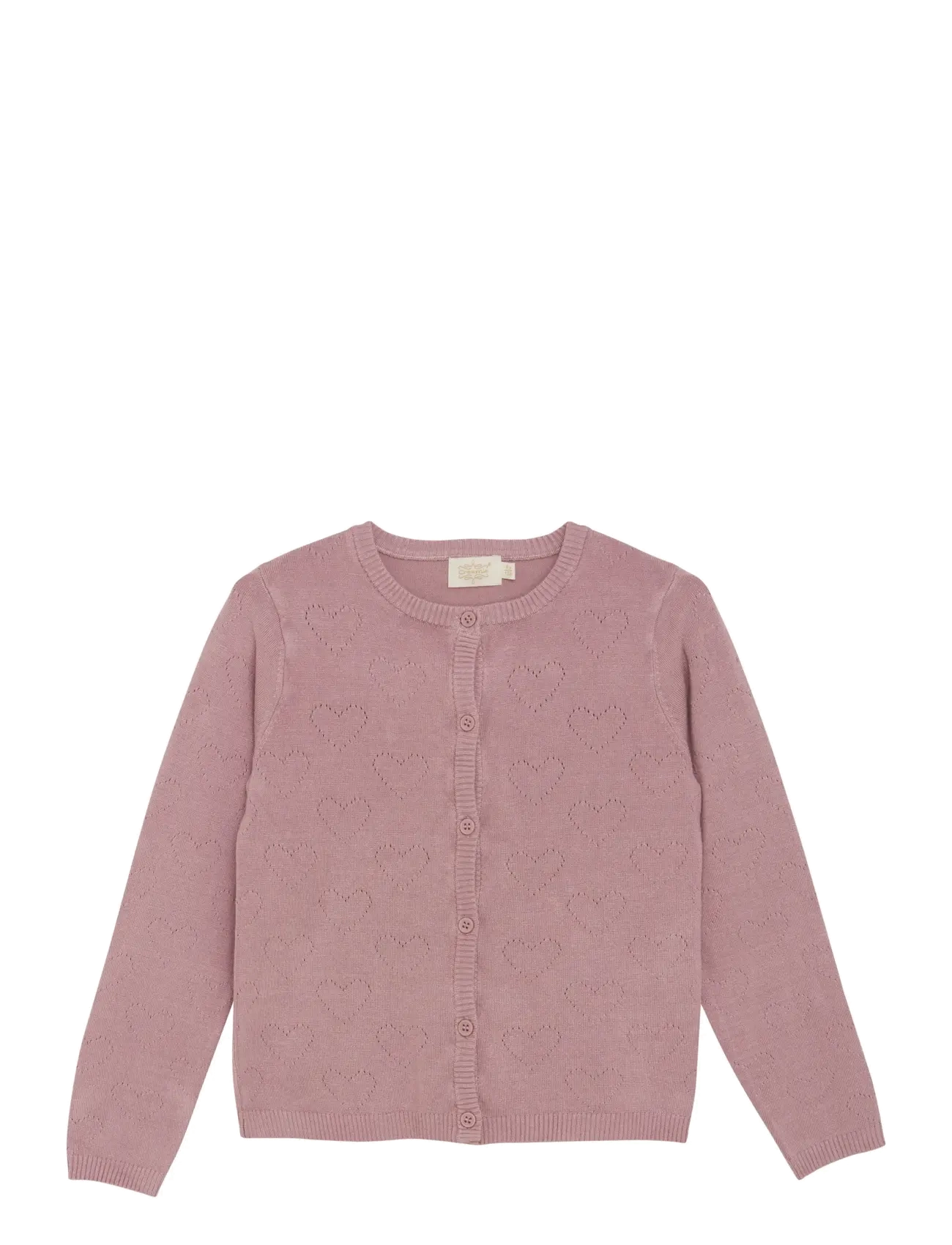 Creamie Cardigan Pointelle, 104, Knitwear, Rosa - Cardigans, Kinder