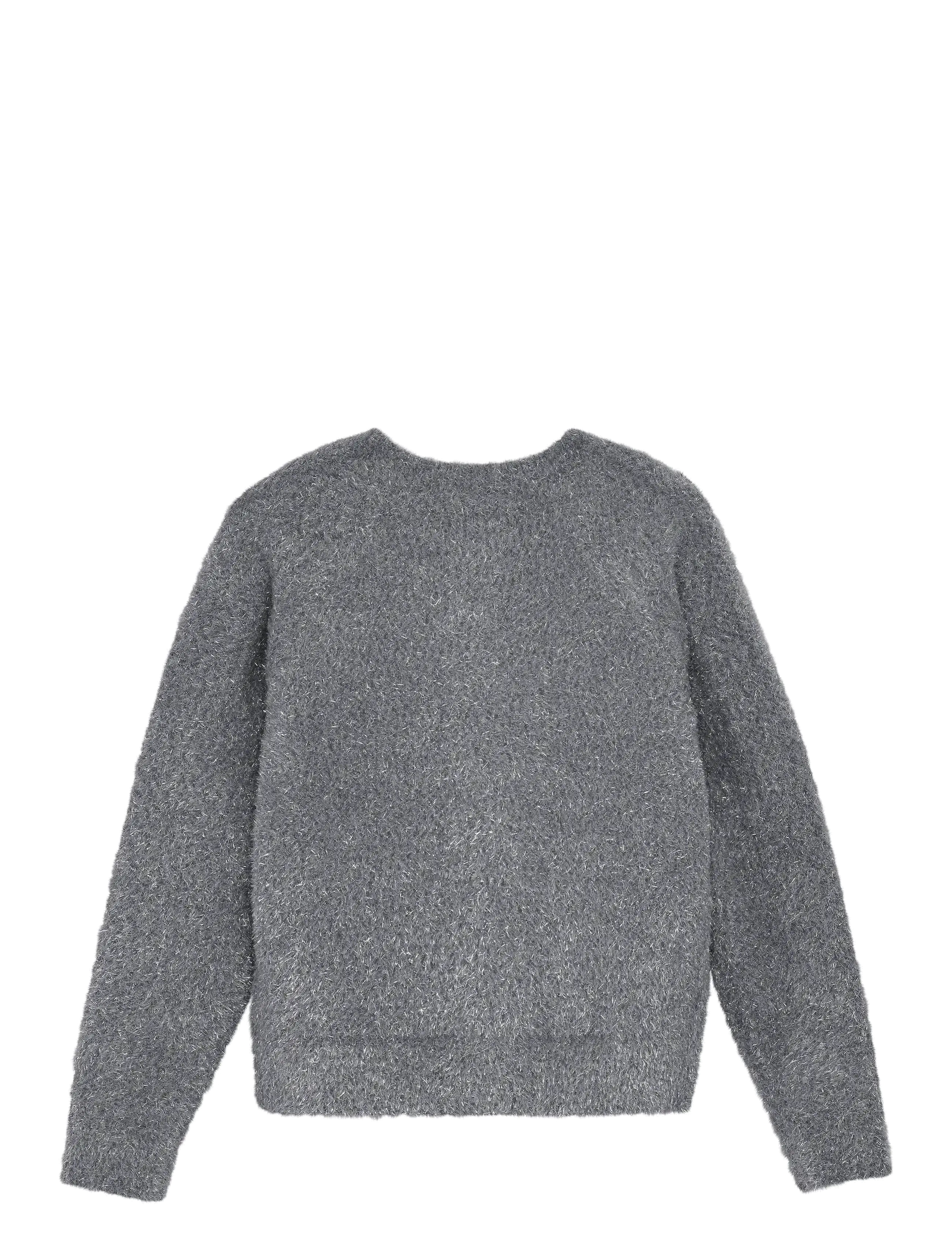 Creamie - Cardigan Knit Glitter - cardigans - iron gate - 2