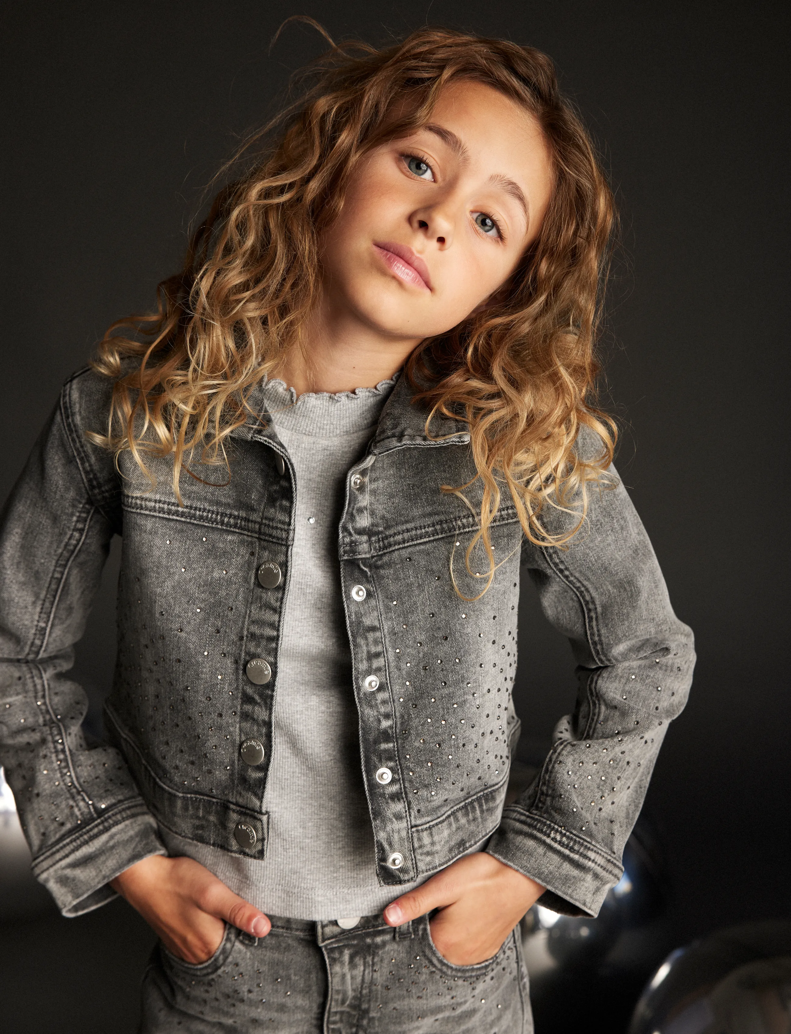 Creamie - Jacket Denim - madalaimad hinnad - light grey denim - 4