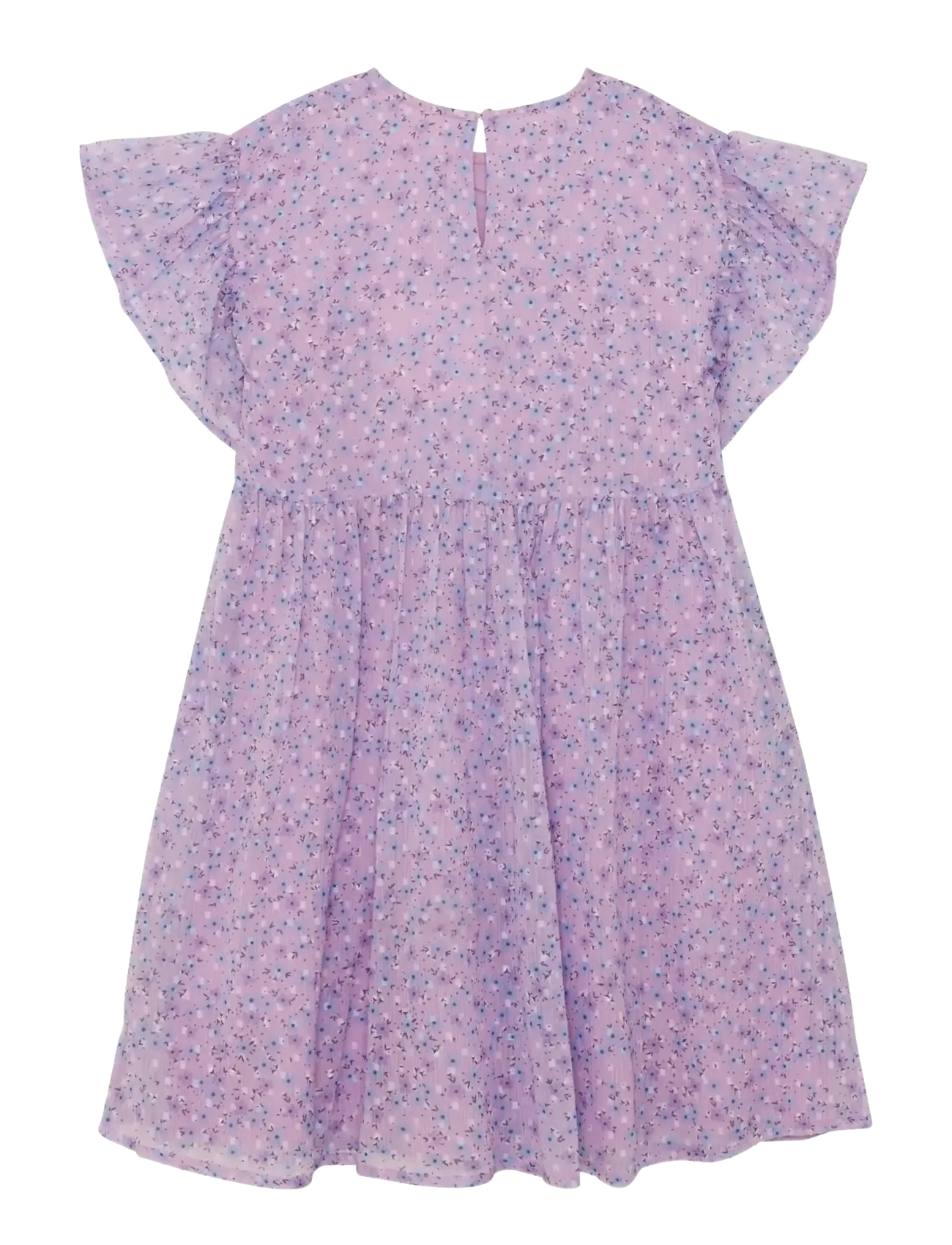 Creamie - Dress Flower Dobby - short-sleeved casual dresses - lavender frost - 1