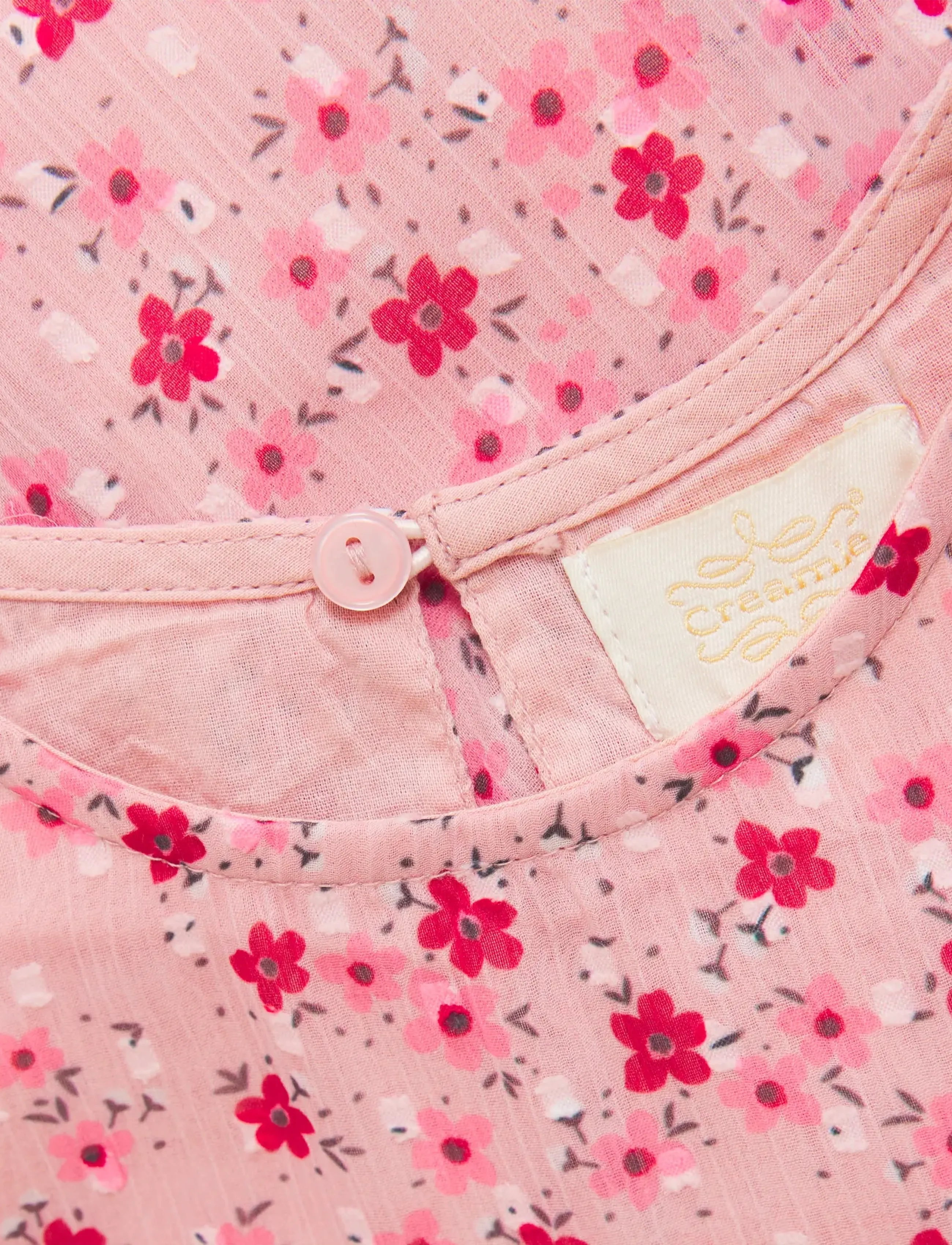 Creamie - Dress Flower Dobby - kurzärmelige freizeitkleider - rose smoke - 3