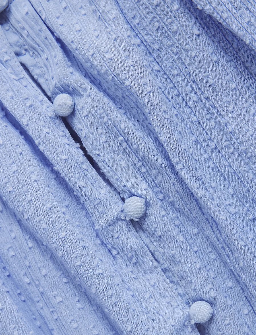Creamie - Dress Dobby - kortærmede hverdagskjoler - blue lustre - 3