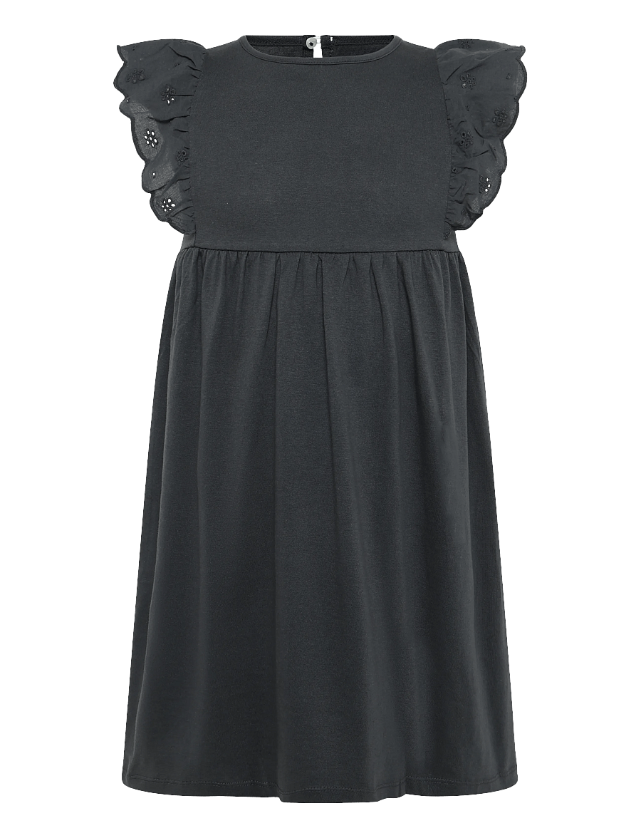 Creamie - Dress Jersey - kortærmede babykjoler - black oyster - 0