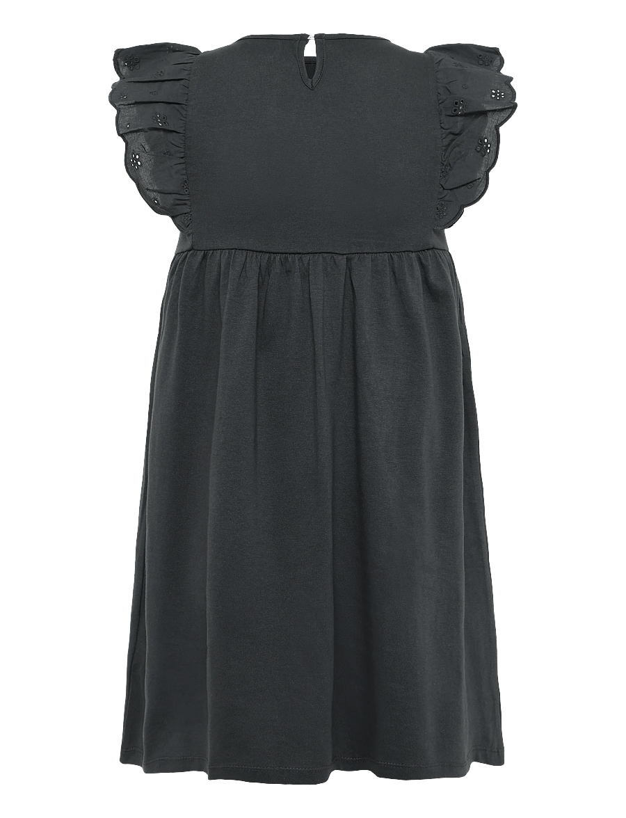Creamie - Dress Jersey - kortærmede babykjoler - black oyster - 1