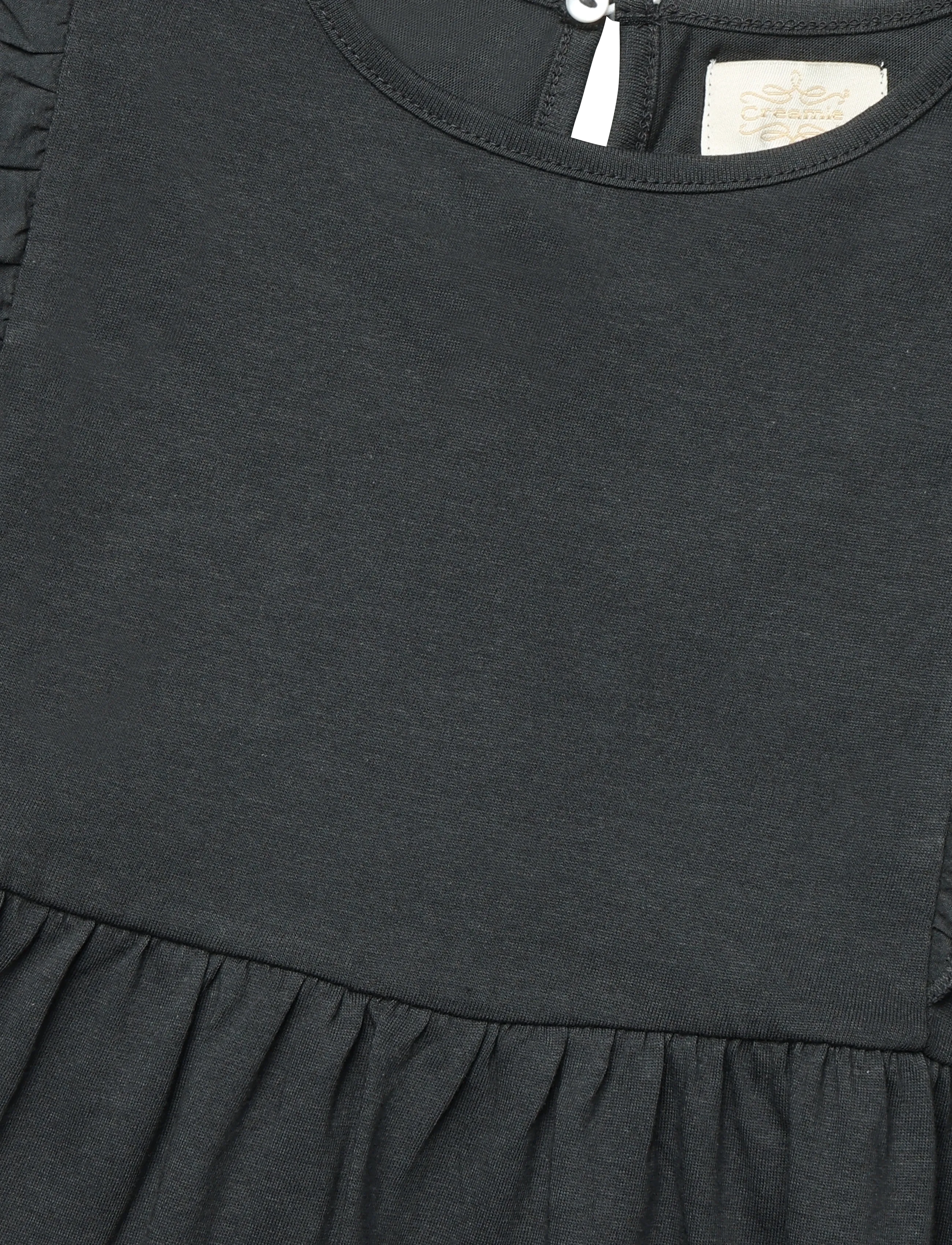 Creamie - Dress Jersey - kurzärmelige babykleider - black oyster - 2