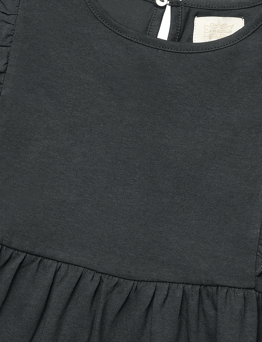 Creamie - Dress Jersey - kortærmede babykjoler - black oyster - 2