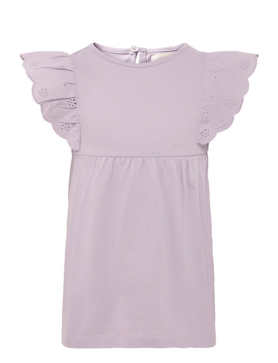 Creamie - Dress Jersey - kortärmade babyklänningar - lavender frost - 0