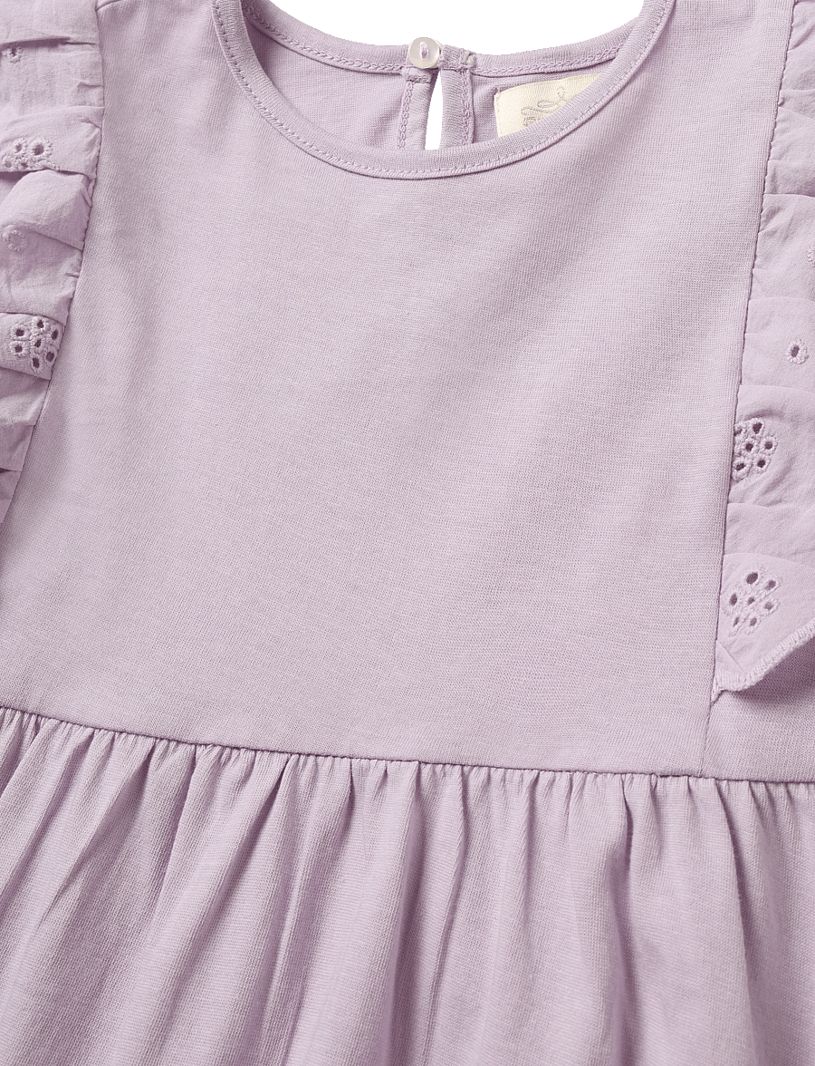 Creamie - Dress Jersey - kortärmade babyklänningar - lavender frost - 2