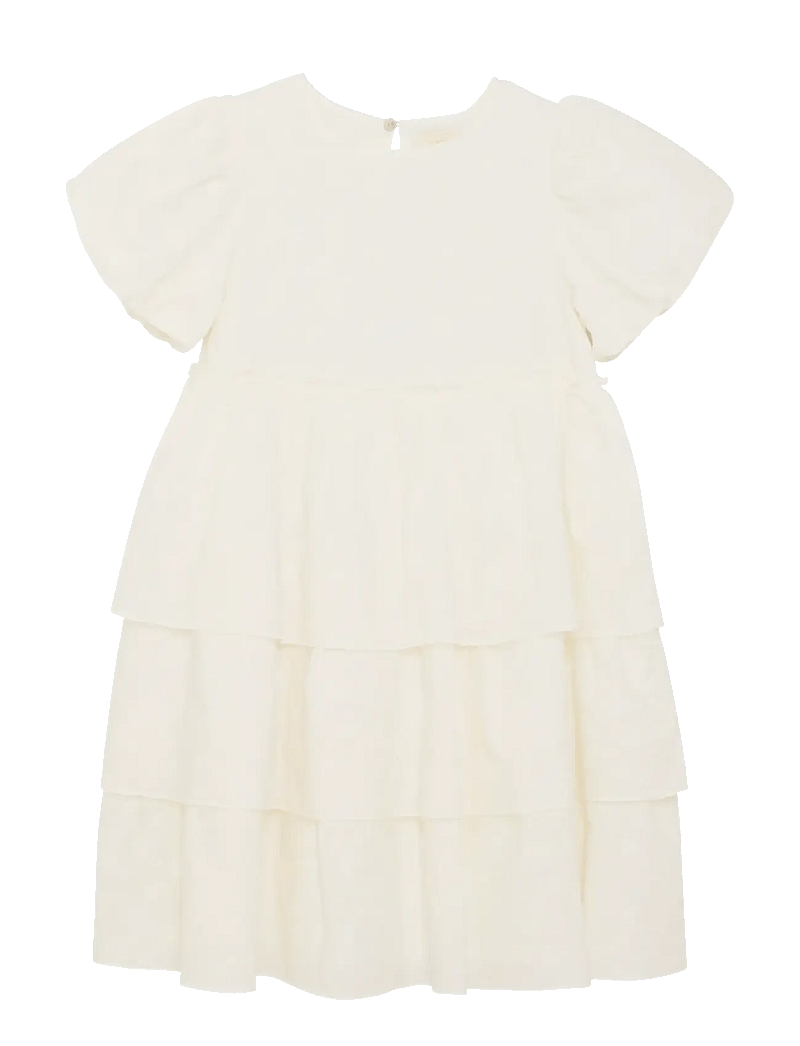 Creamie - Dress Embroidery - kortærmede hverdagskjoler - cloud - 0