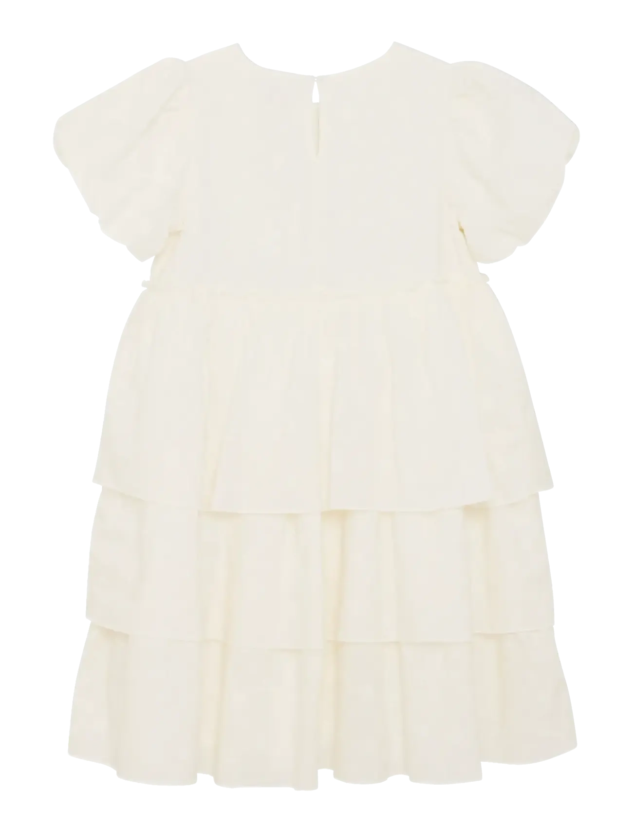Creamie - Dress Embroidery - short-sleeved casual dresses - cloud - 1