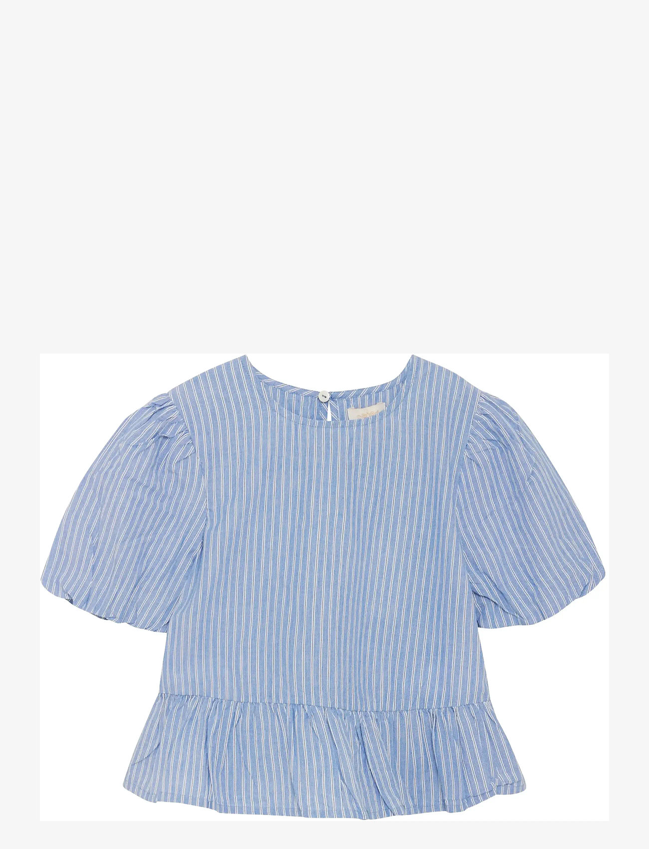 Creamie - Top Woven Stripe - blouses & tunics - blue lustre - 1