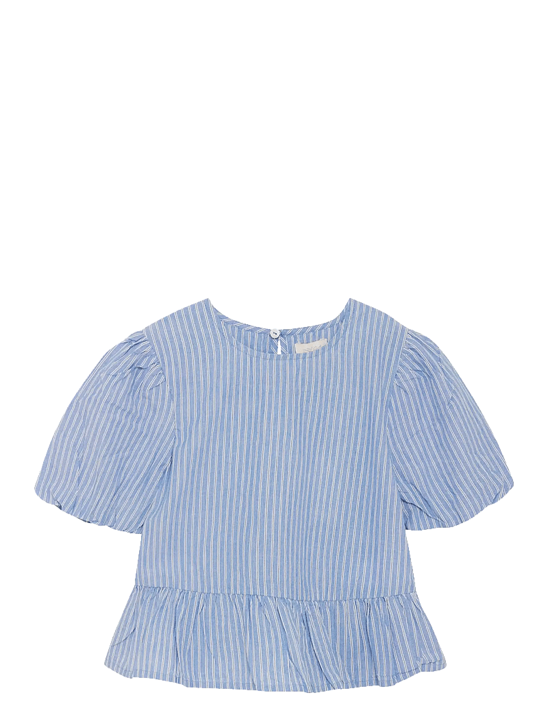 Creamie - Top Woven Stripe - blouses & tunics - blue lustre - 1