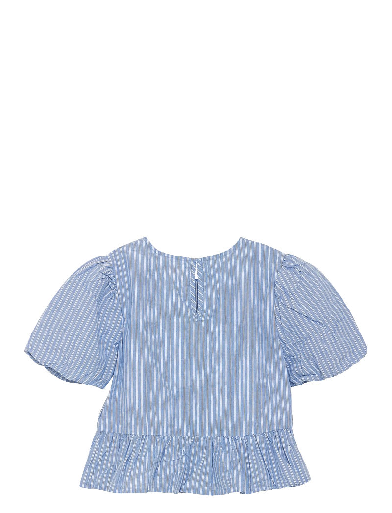 Creamie - Top Woven Stripe - blouses & tunics - blue lustre - 2