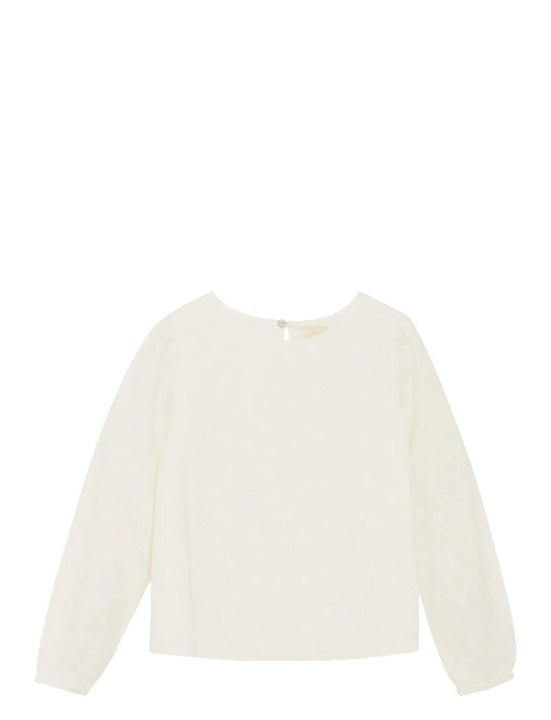 Creamie - Blouse Embroidery - blouses & tunics - cloud - 1