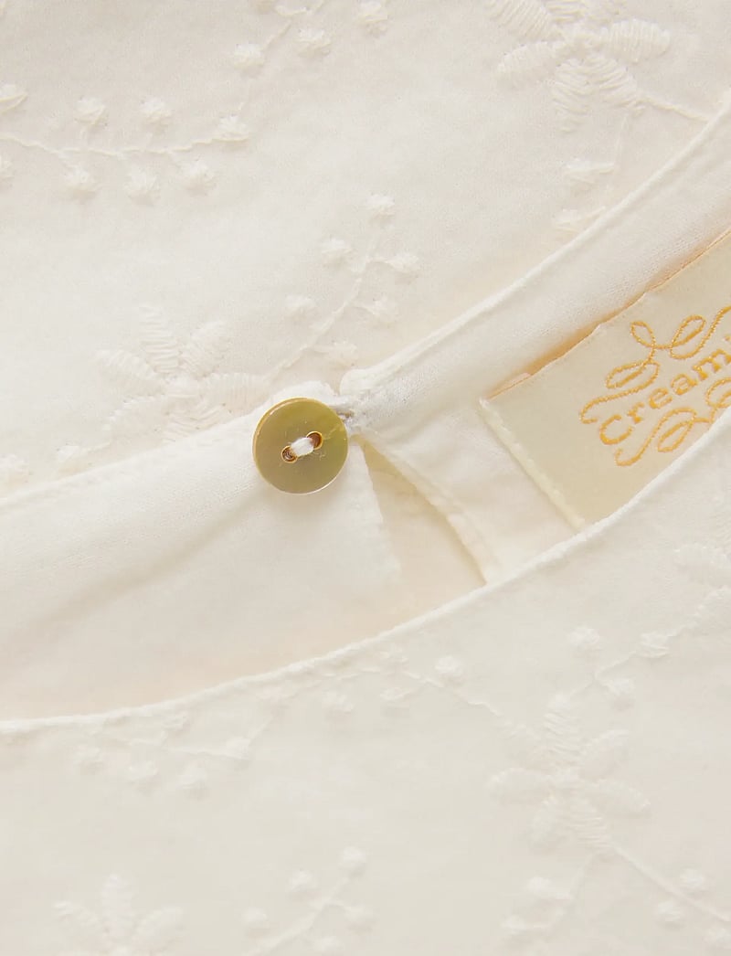 Creamie - Blouse Embroidery - blouses & tunics - cloud - 3