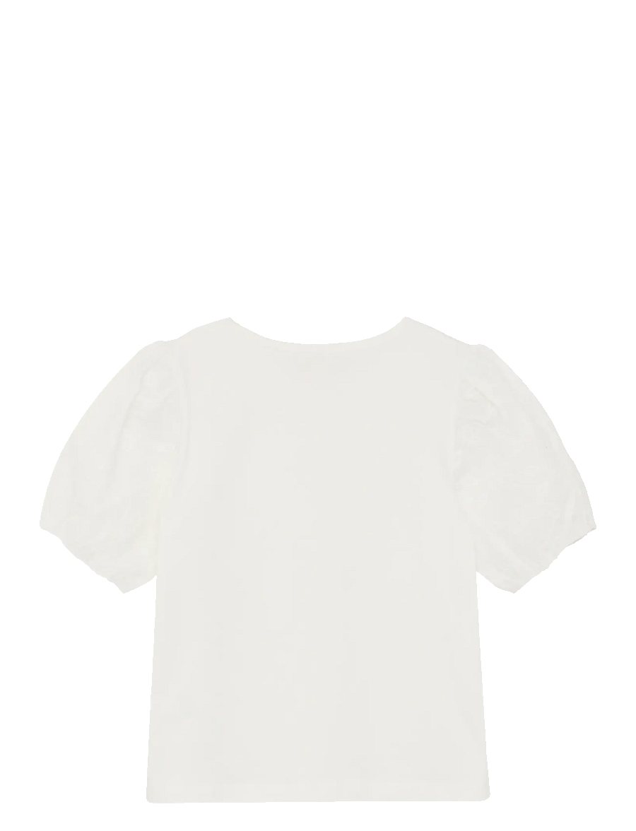 Creamie - T-shirt SS Embroidery - lühikeste varrukatega t-särgid - cloud - 1