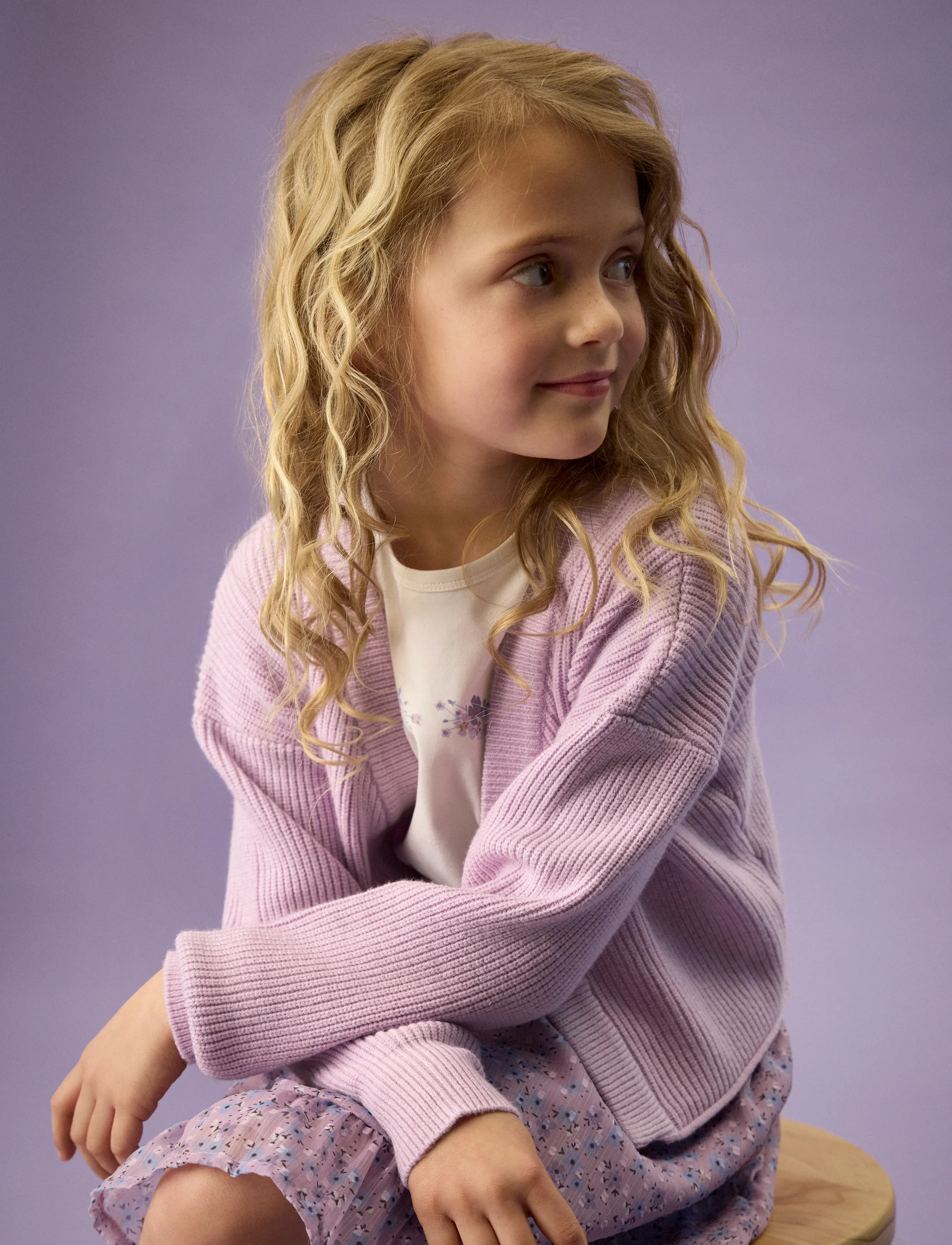 Creamie T-shirt SS - Yläosat - LAVENDER FROST / cream