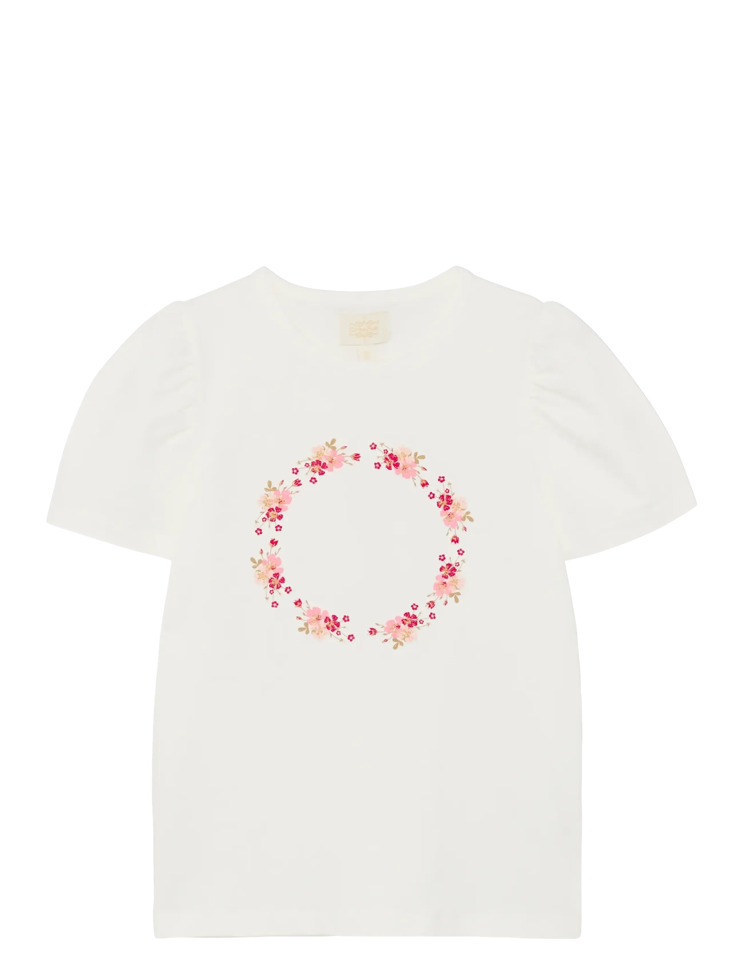 Creamie T-shirt SS - Kläder - ROSE SMOKE / white