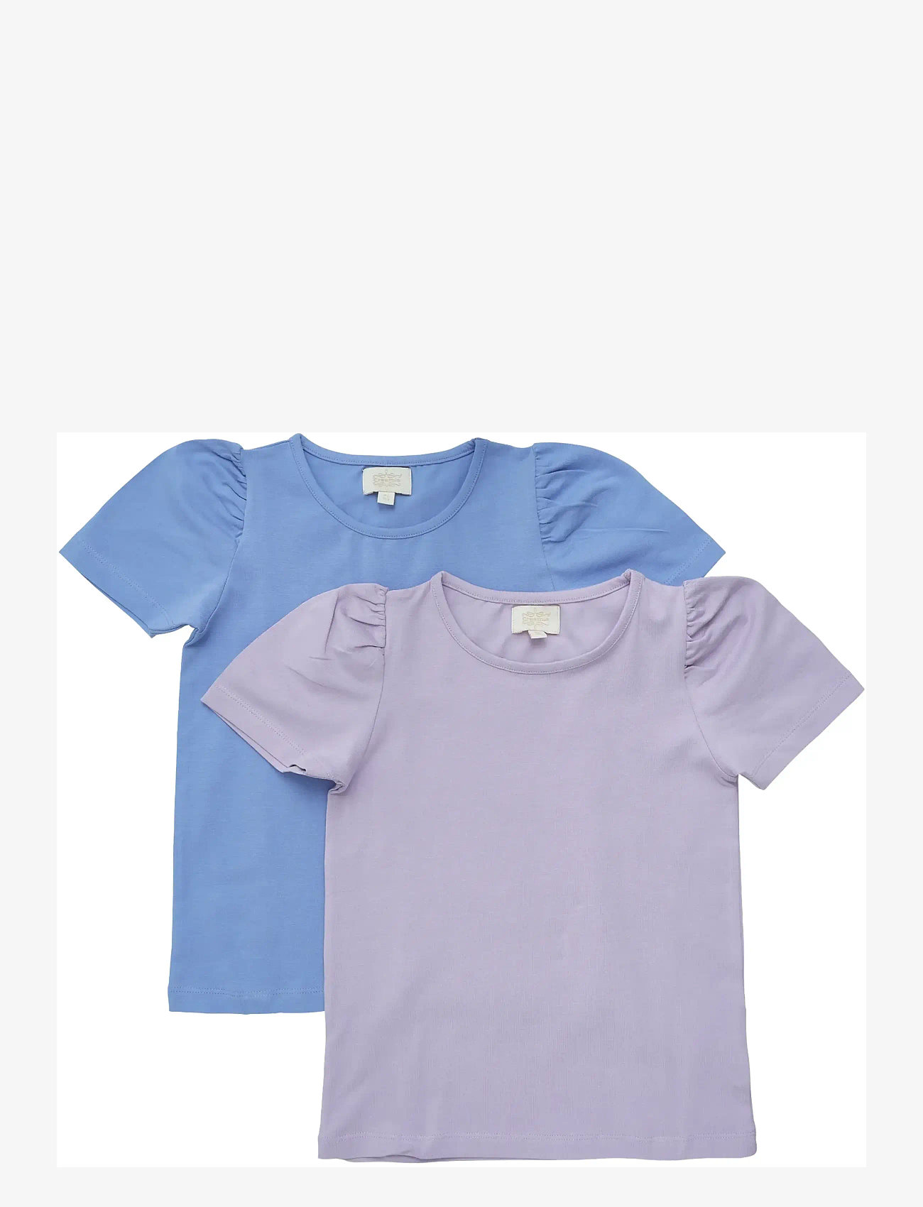 Creamie - T-shirt SS 2-Pack - short-sleeved t-shirts - blue lustre - 0