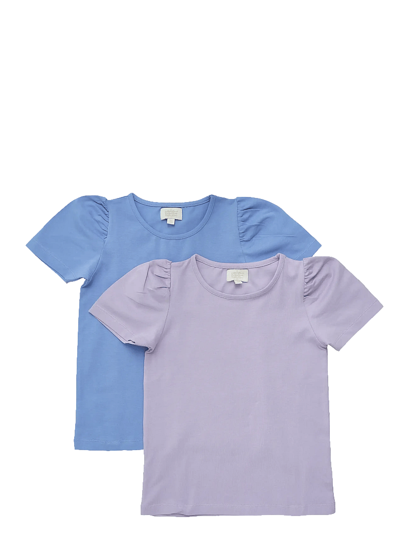 Creamie - T-shirt SS 2-Pack - short-sleeved t-shirts - blue lustre - 0