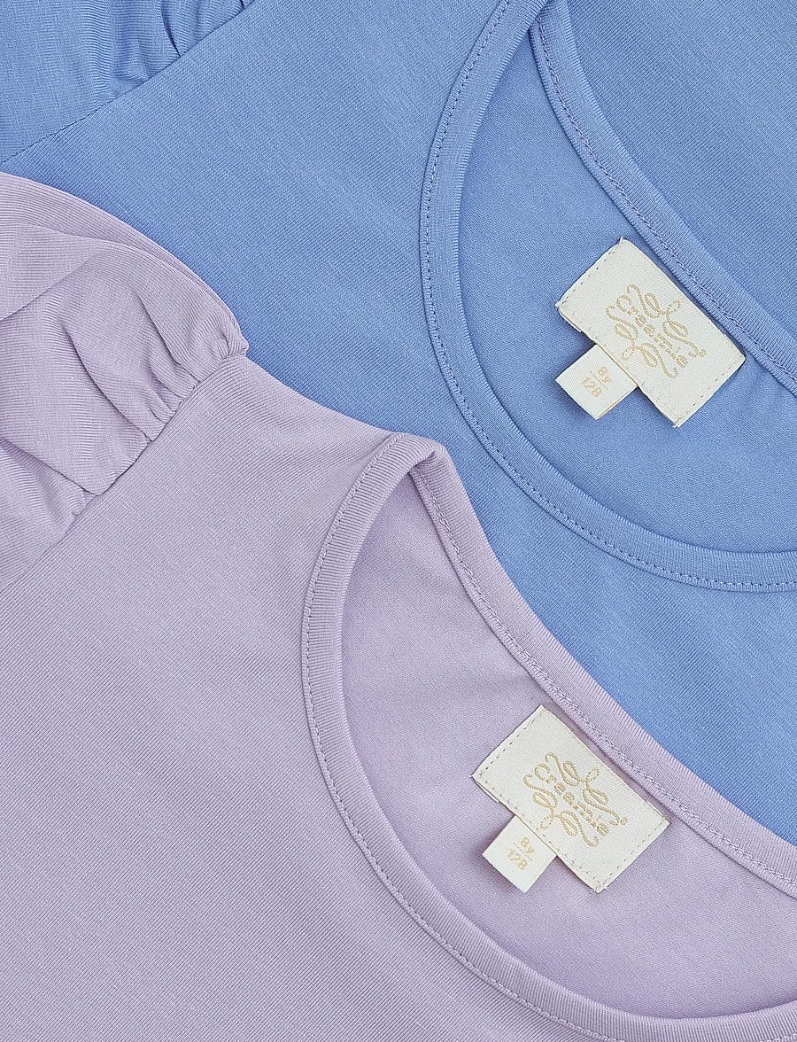 Creamie - T-shirt SS 2-Pack - t-shirts - blue lustre - 3