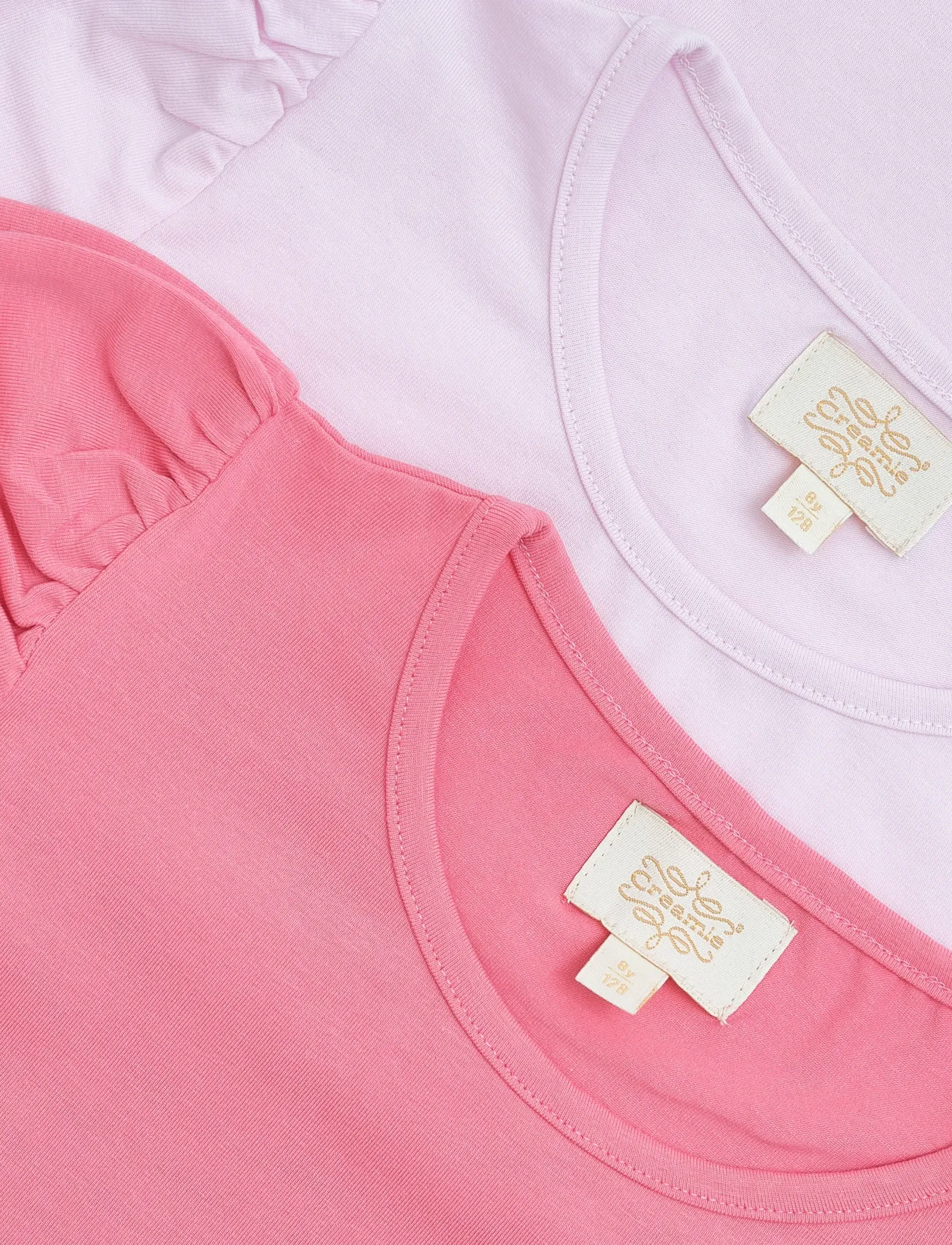 Creamie - T-shirt SS 2-Pack - kortärmade - rose pink - 4