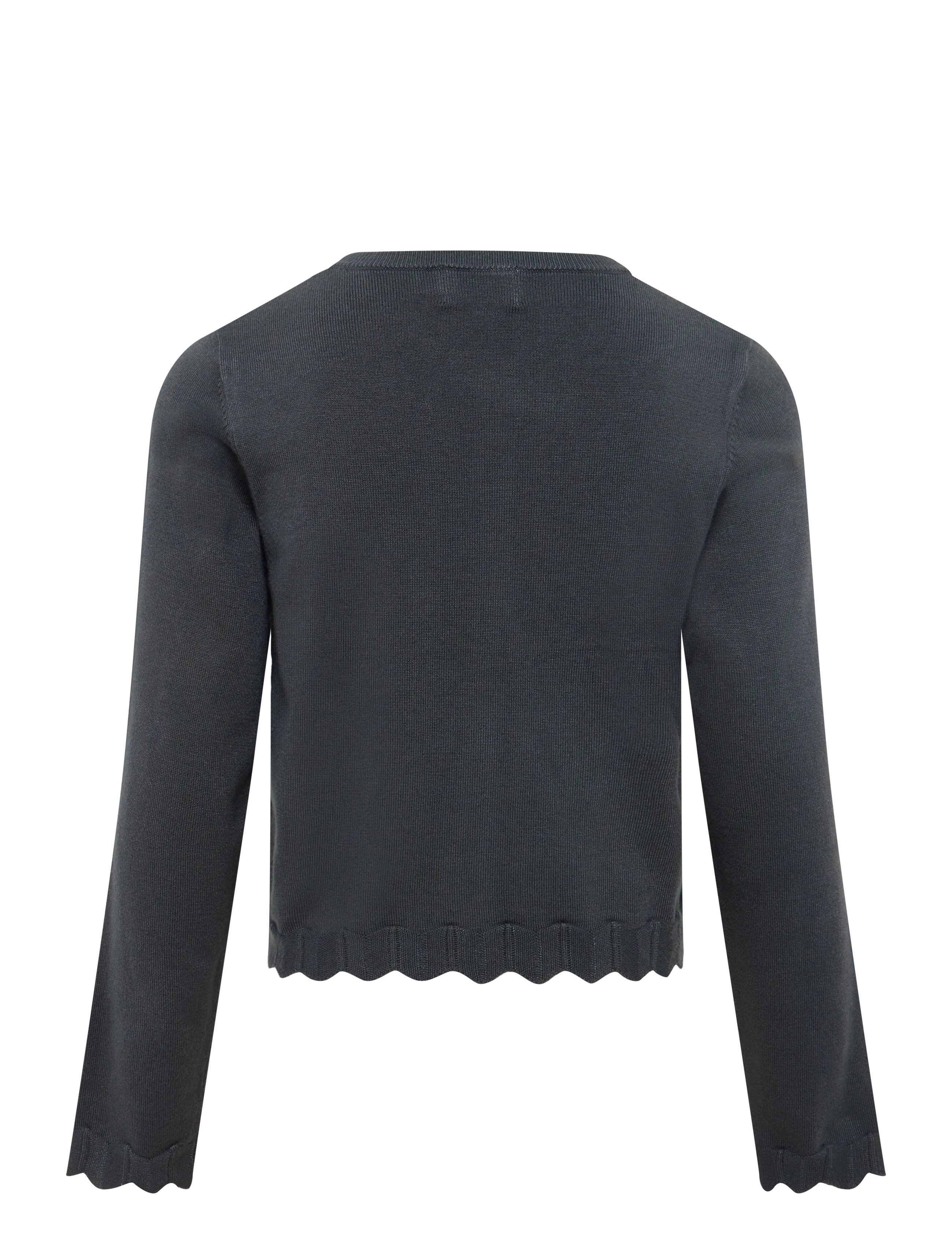 Creamie - Cardigan Pointelle - cardigans - black oyster - 1