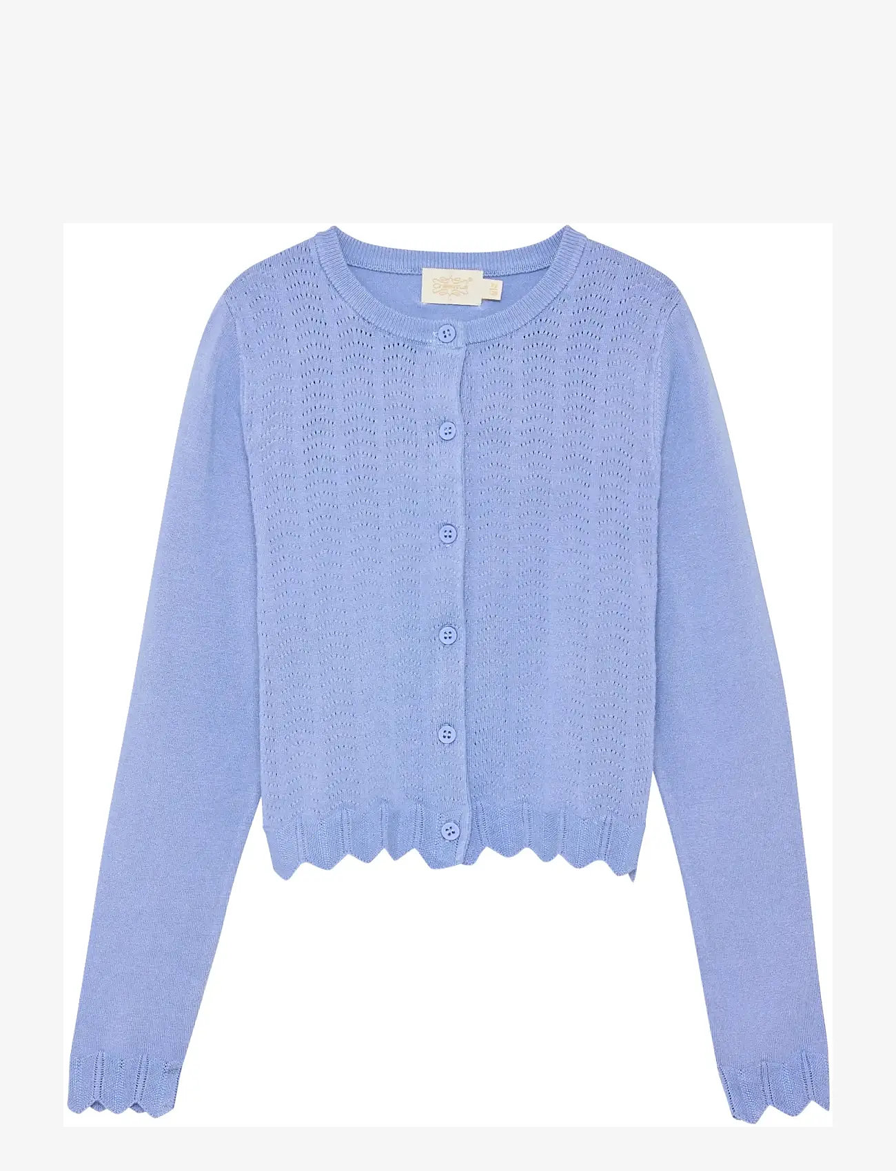 Creamie - Cardigan Pointelle - koftor - blue lustre - 0