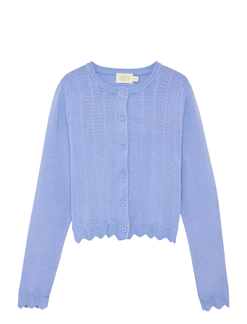 Creamie - Cardigan Pointelle - koftor - blue lustre - 0