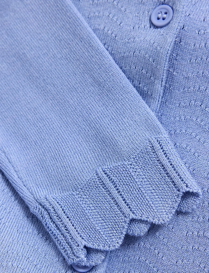 Creamie - Cardigan Pointelle - koftor - blue lustre - 2