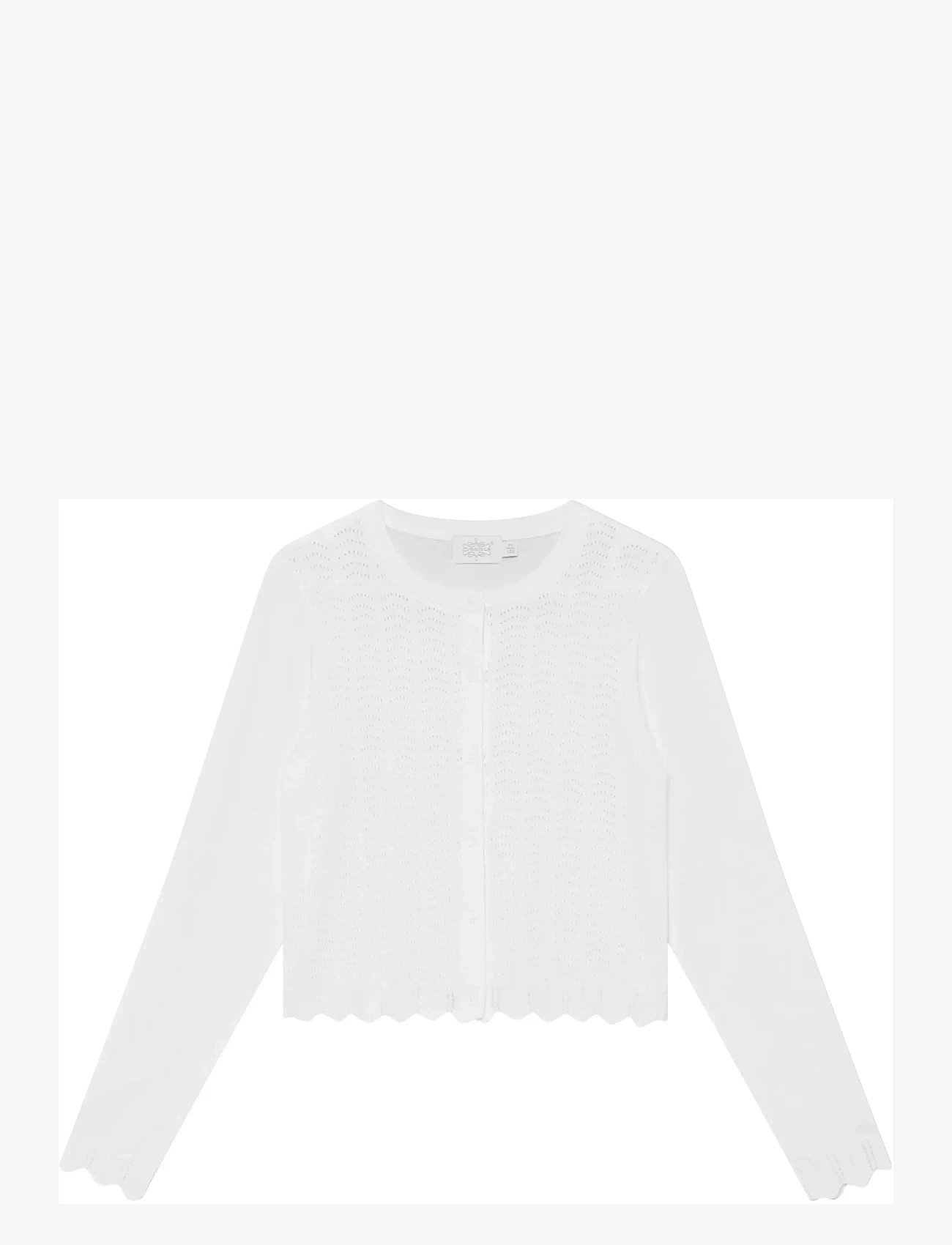 Creamie - Cardigan Pointelle - cardigans - cloud - 0