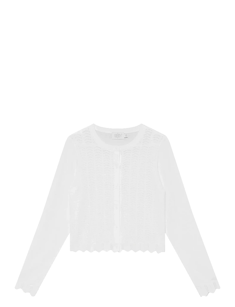 Creamie - Cardigan Pointelle - cardigans - cloud - 0