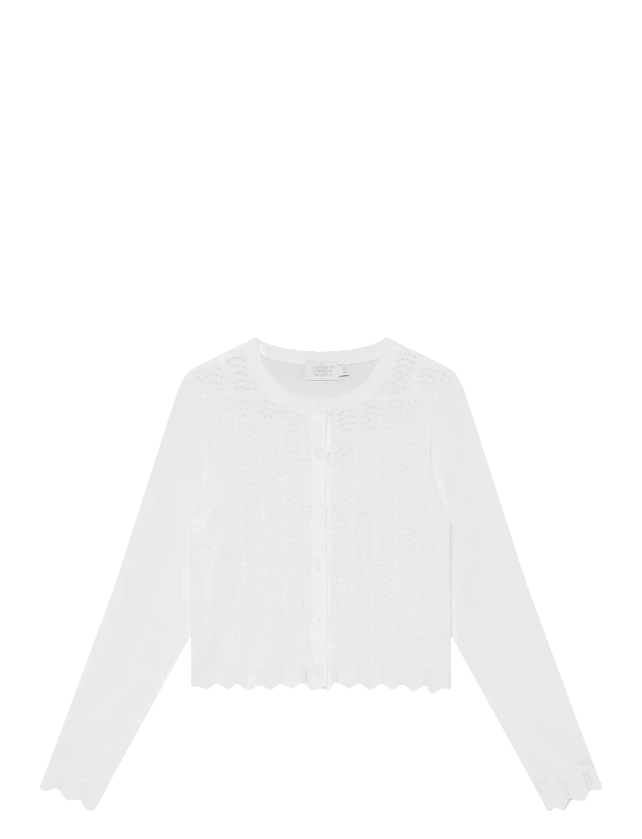 Creamie - Cardigan Pointelle - cardigans - cloud - 0