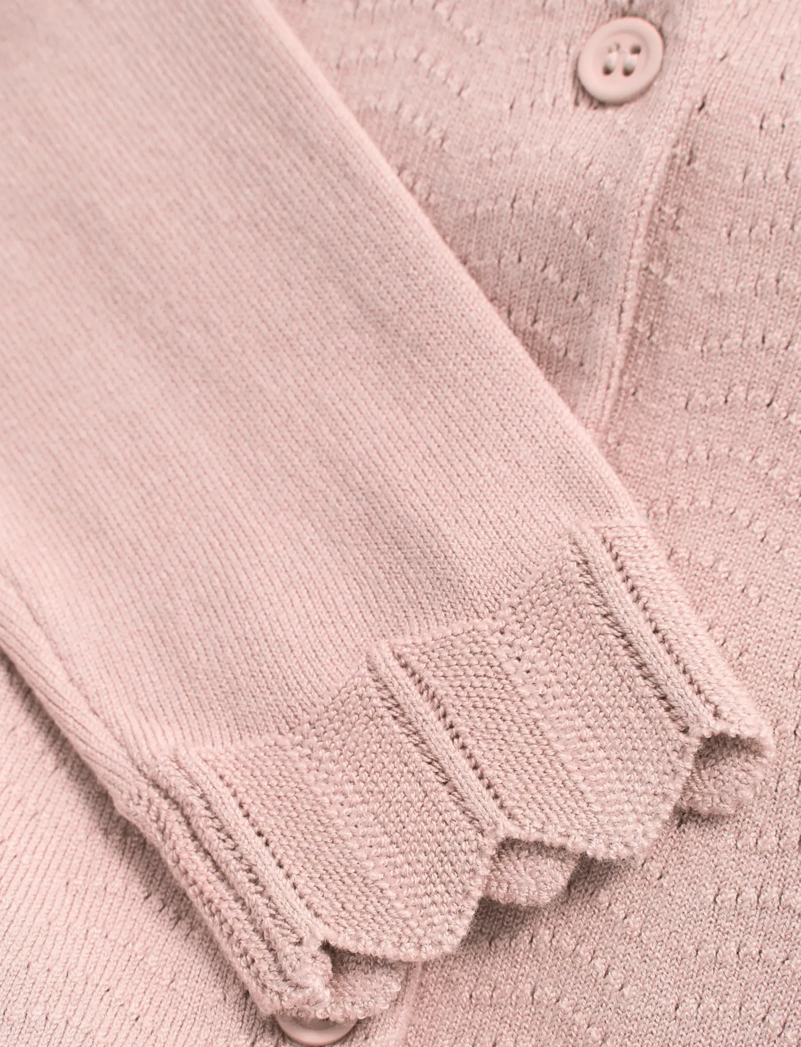 Creamie - Cardigan Pointelle - cardigans - rose smoke - 2