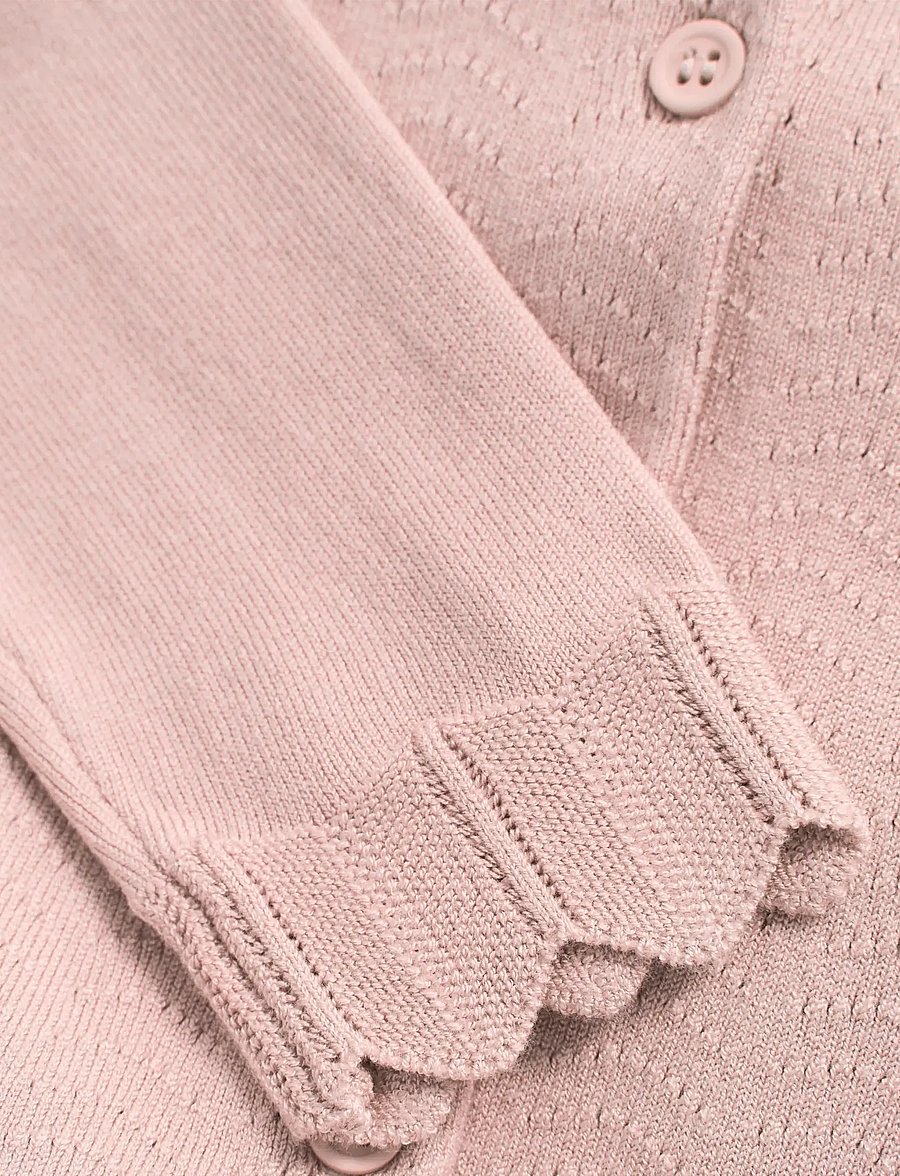 Creamie - Cardigan Pointelle - cardigans - rose smoke - 2