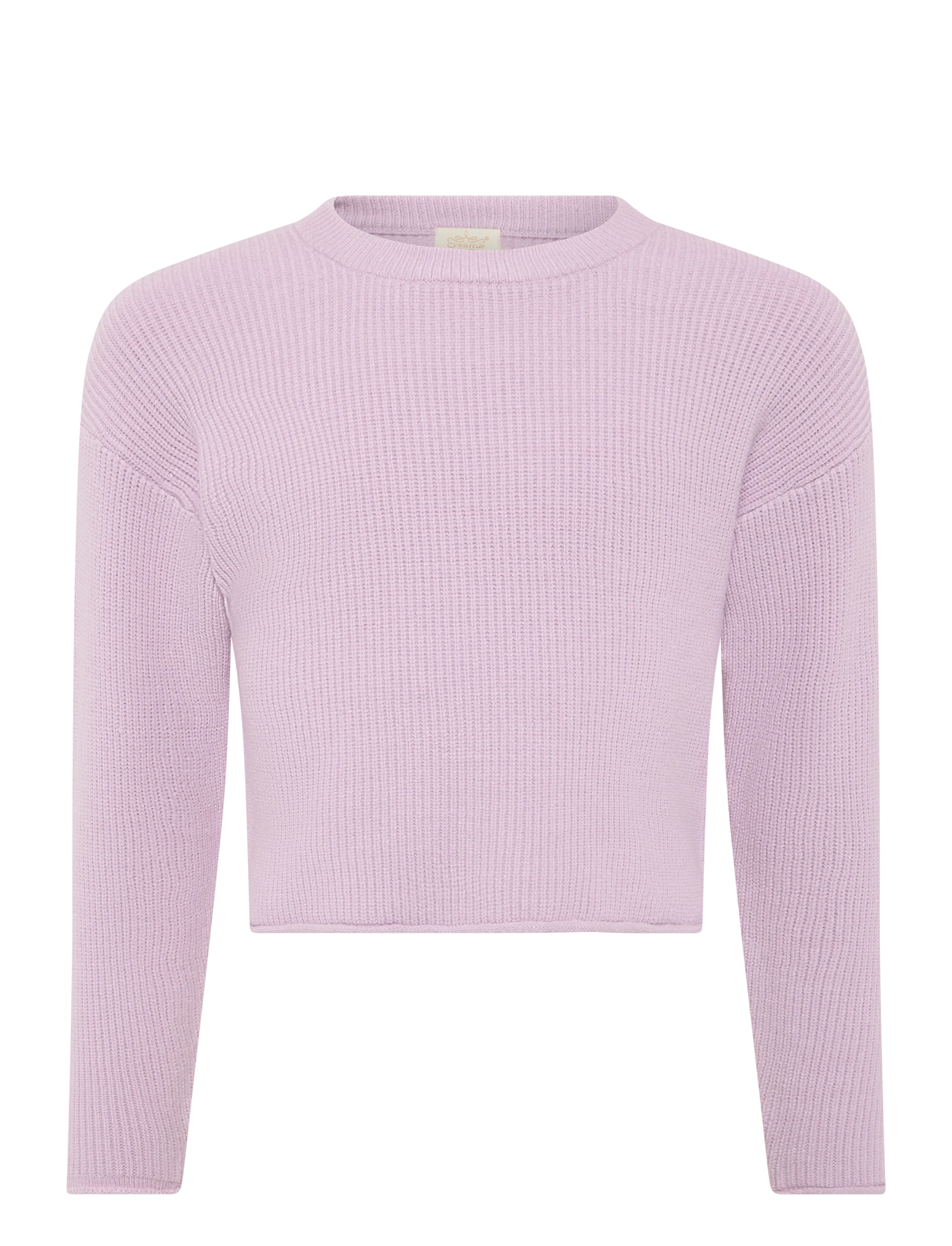 Creamie Pullover Knit, 110, Knitwear, Lila - Pullovers, Kinder