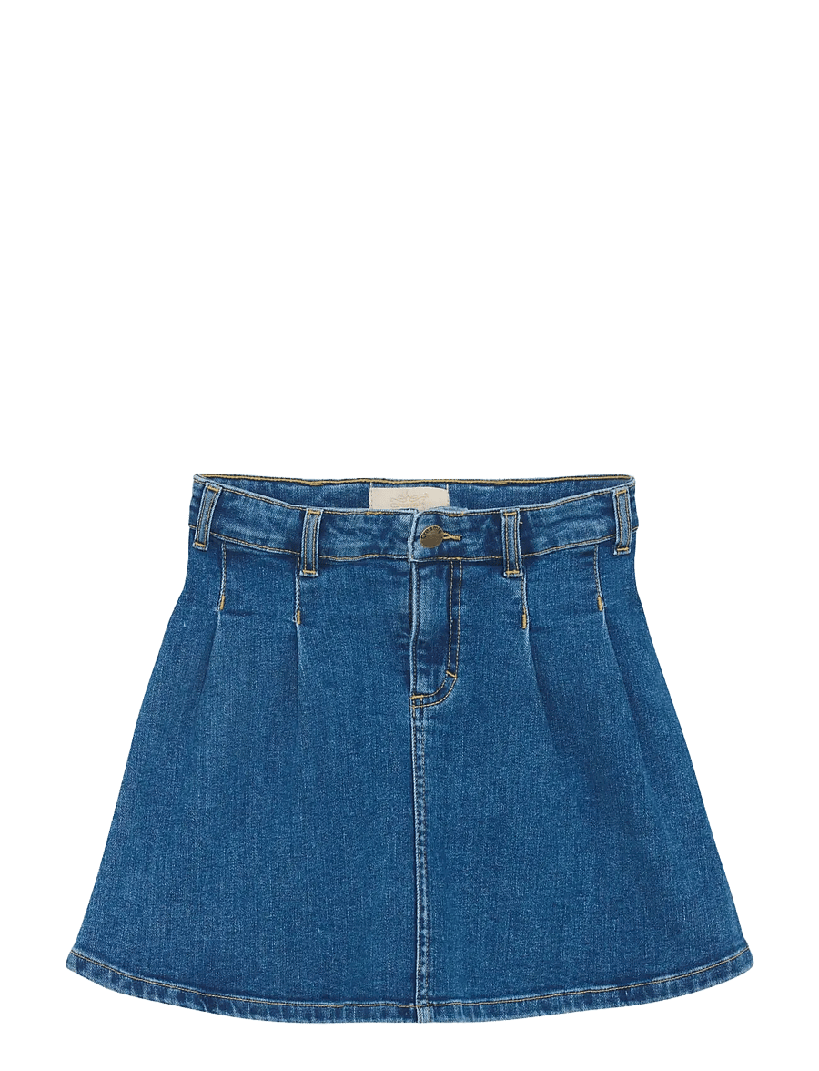 Creamie - Skirt Denim - farkkuhameet - blue denim - 1