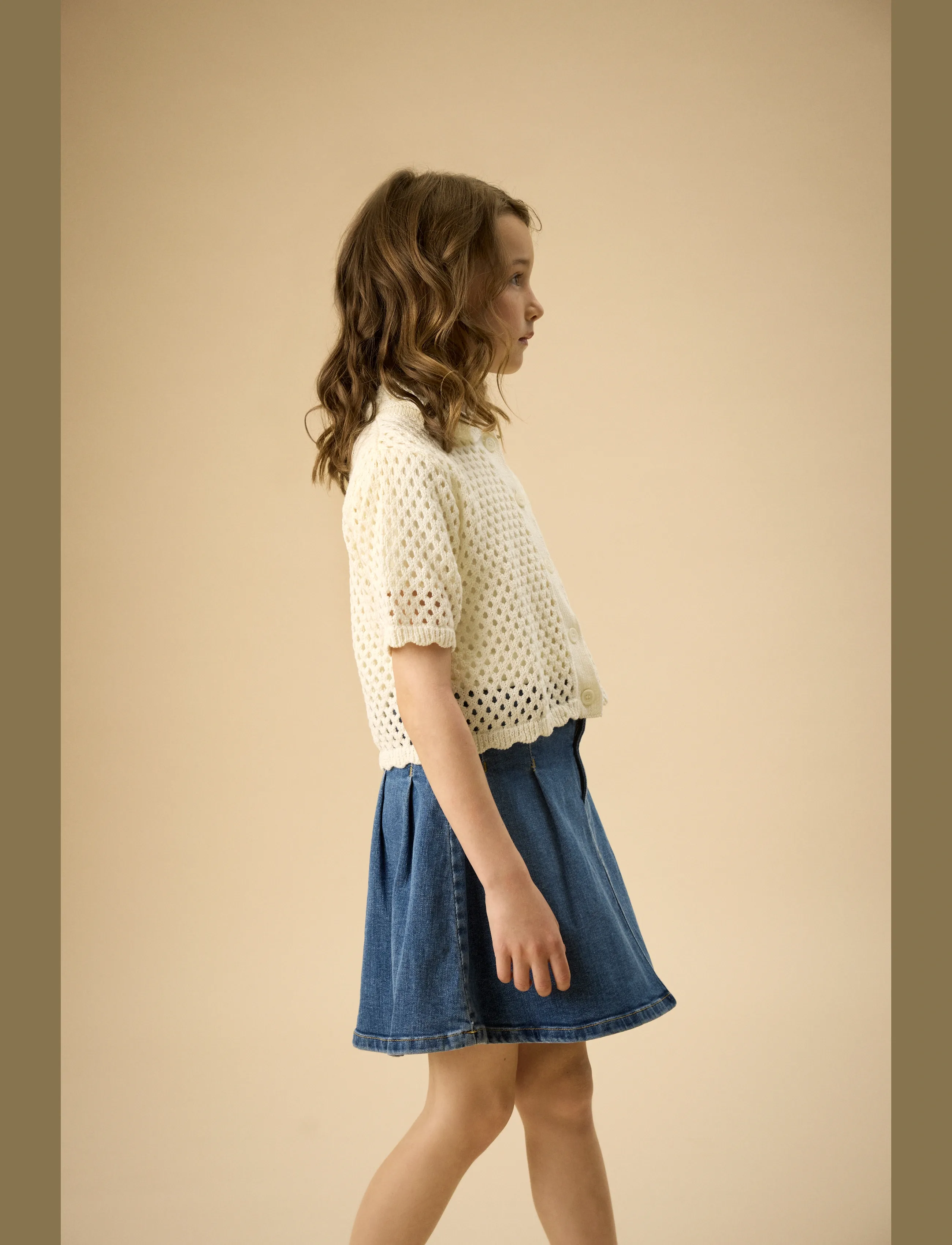 Creamie Skirt Denim, 152, Blue, Nederdele > Denim Nederdele, Børn