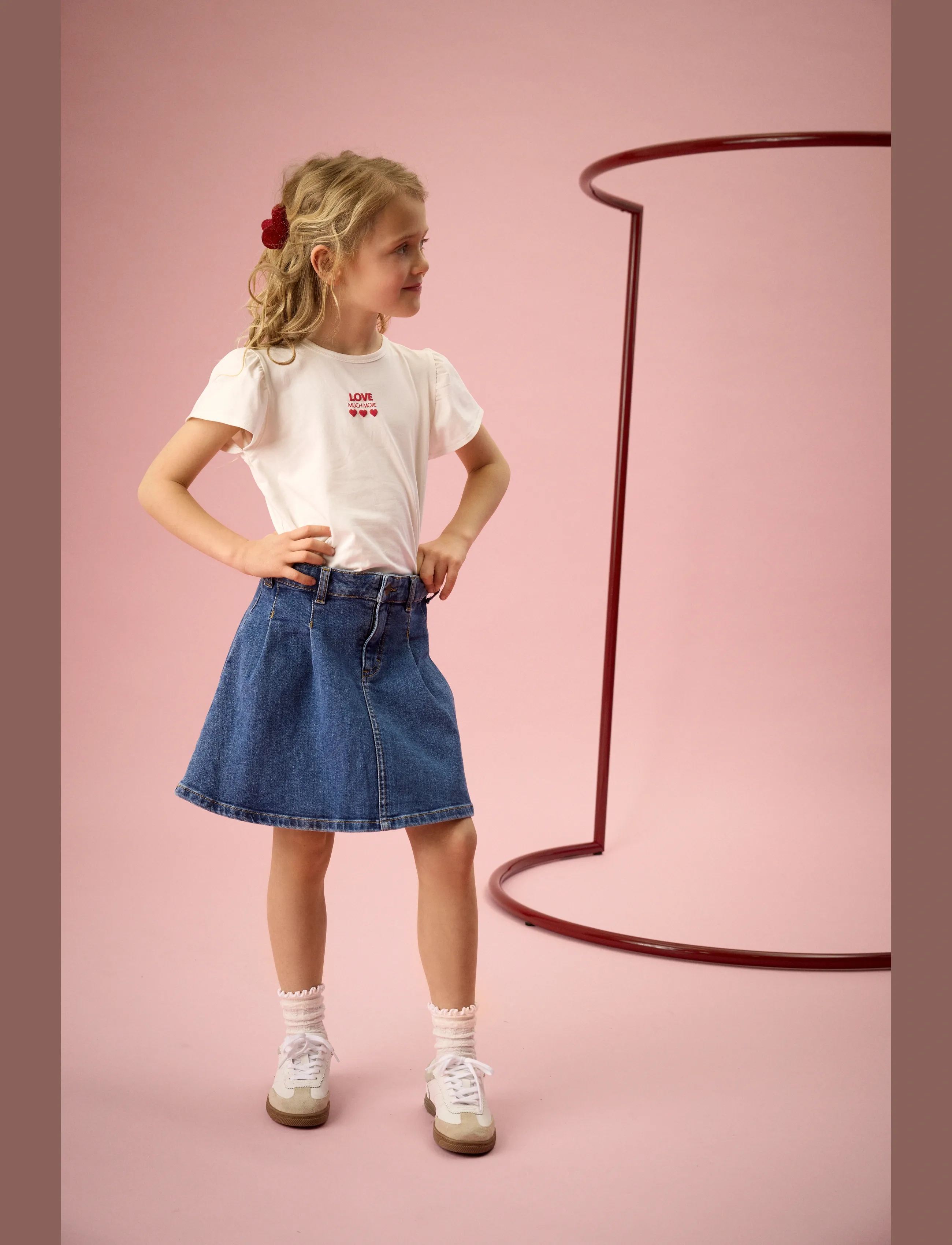 Creamie - Skirt Denim - farkkuhameet - blue denim - 3