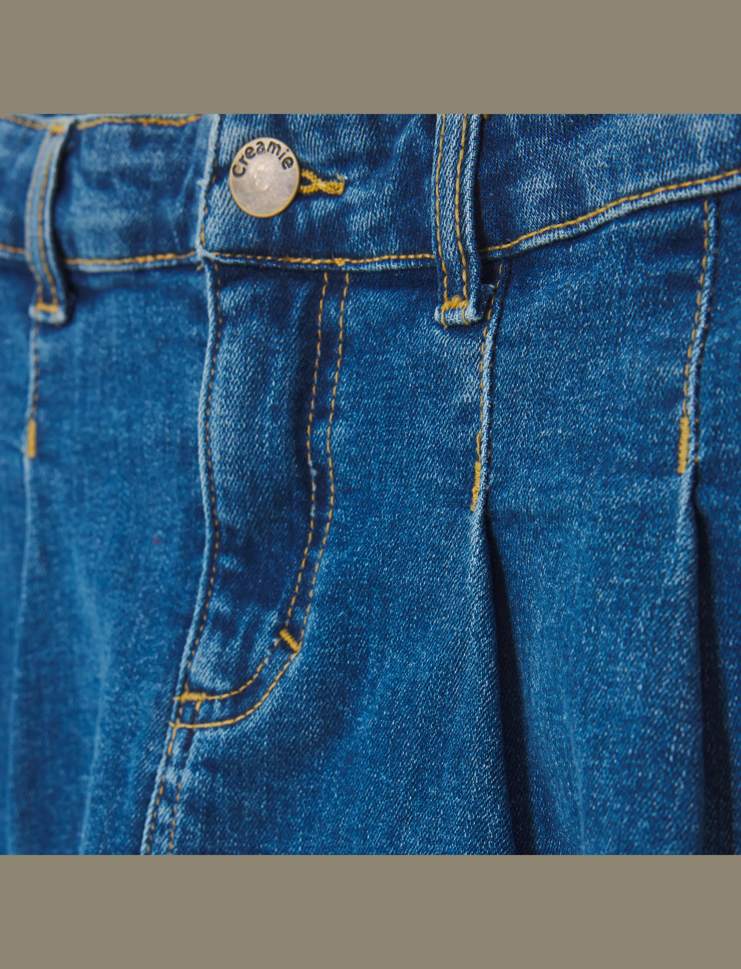 Creamie - Skirt Denim - jeansröcke - blue denim - 4