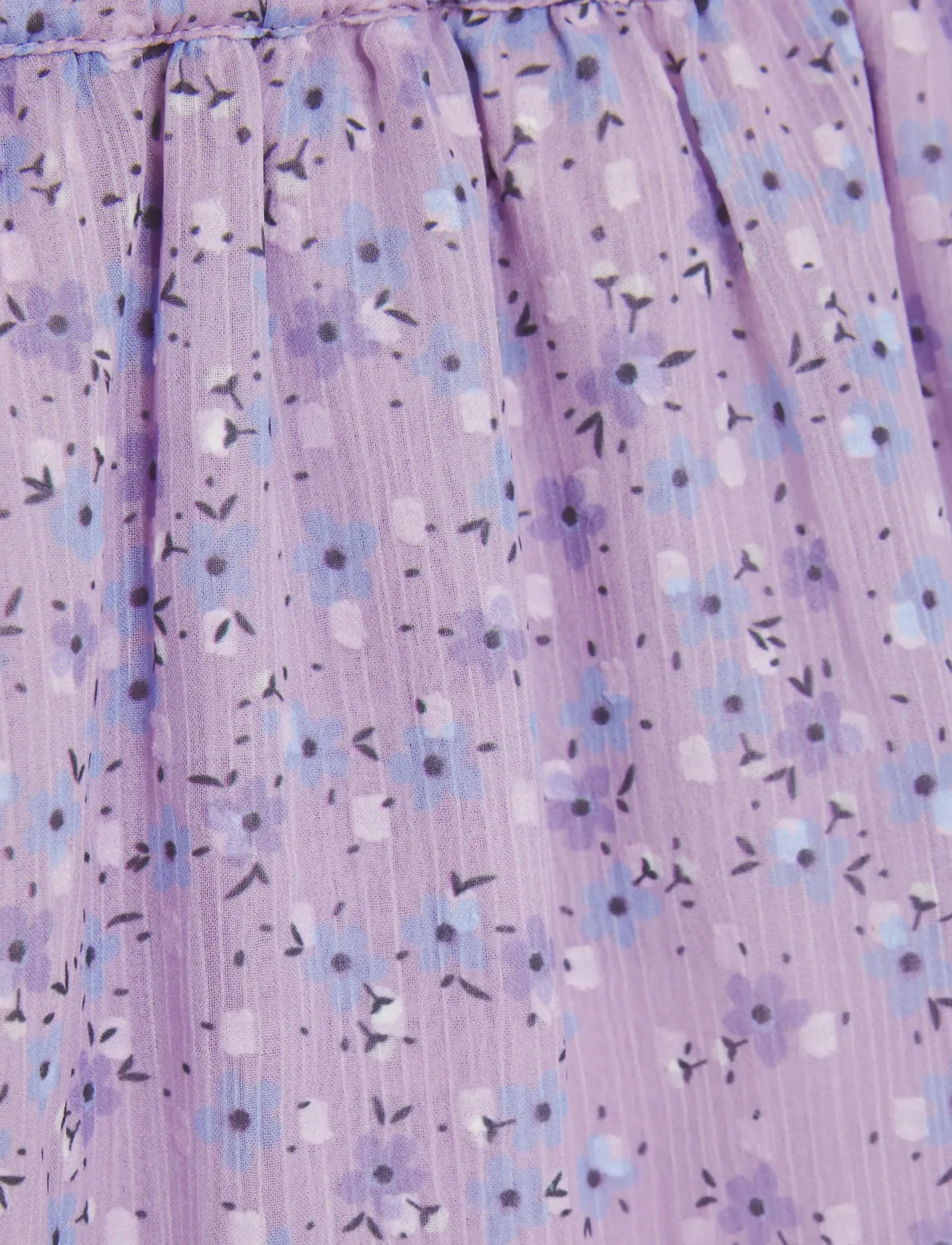 Creamie - Skirt Flower Dobby - midi nederdele - lavender frost - 4