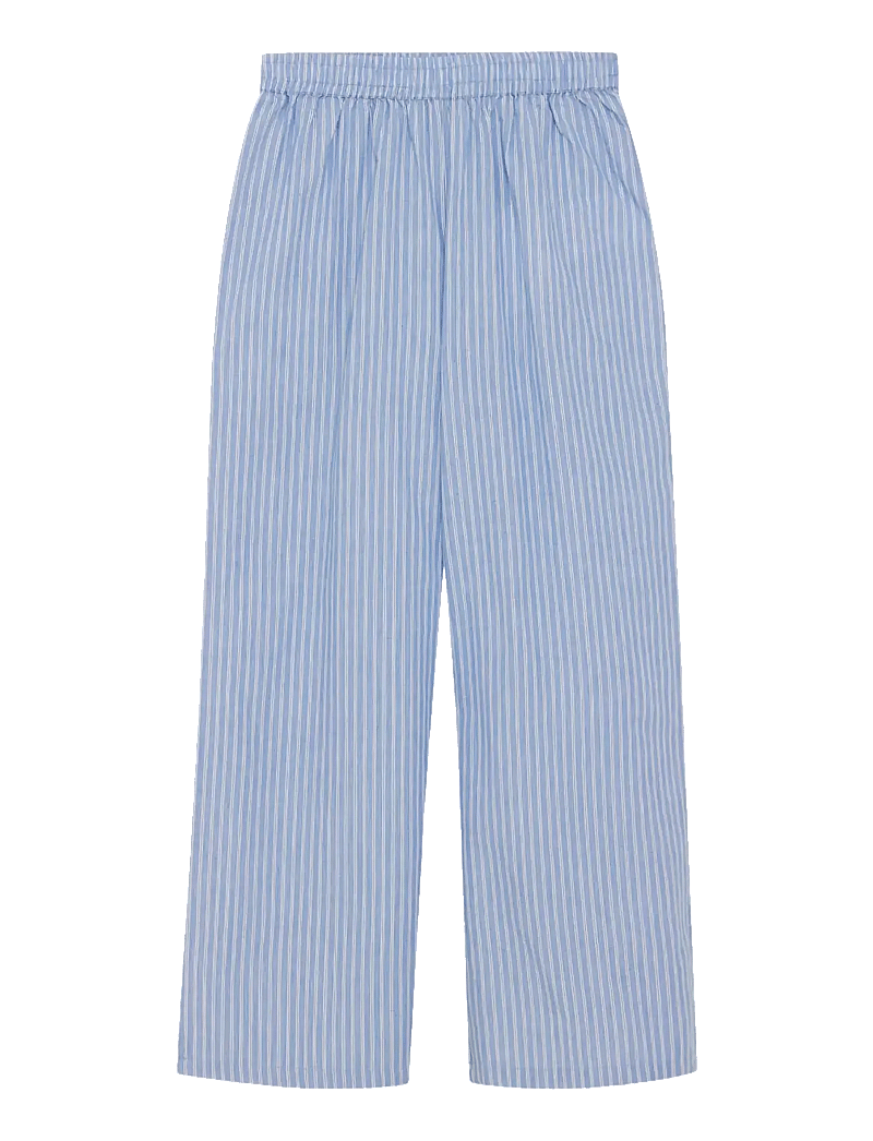 Creamie - Pants Woven Stripe - byxor - blue lustre - 1