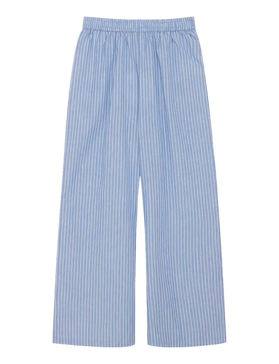 Creamie - Pants Woven Stripe - trousers - blue lustre - 2