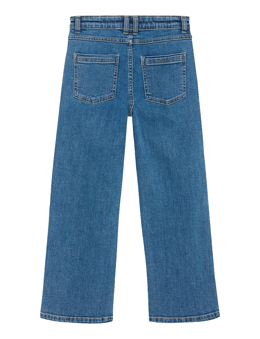 Creamie - Jeans Denim Rhinestones - suorat farkut - blue denim - 2