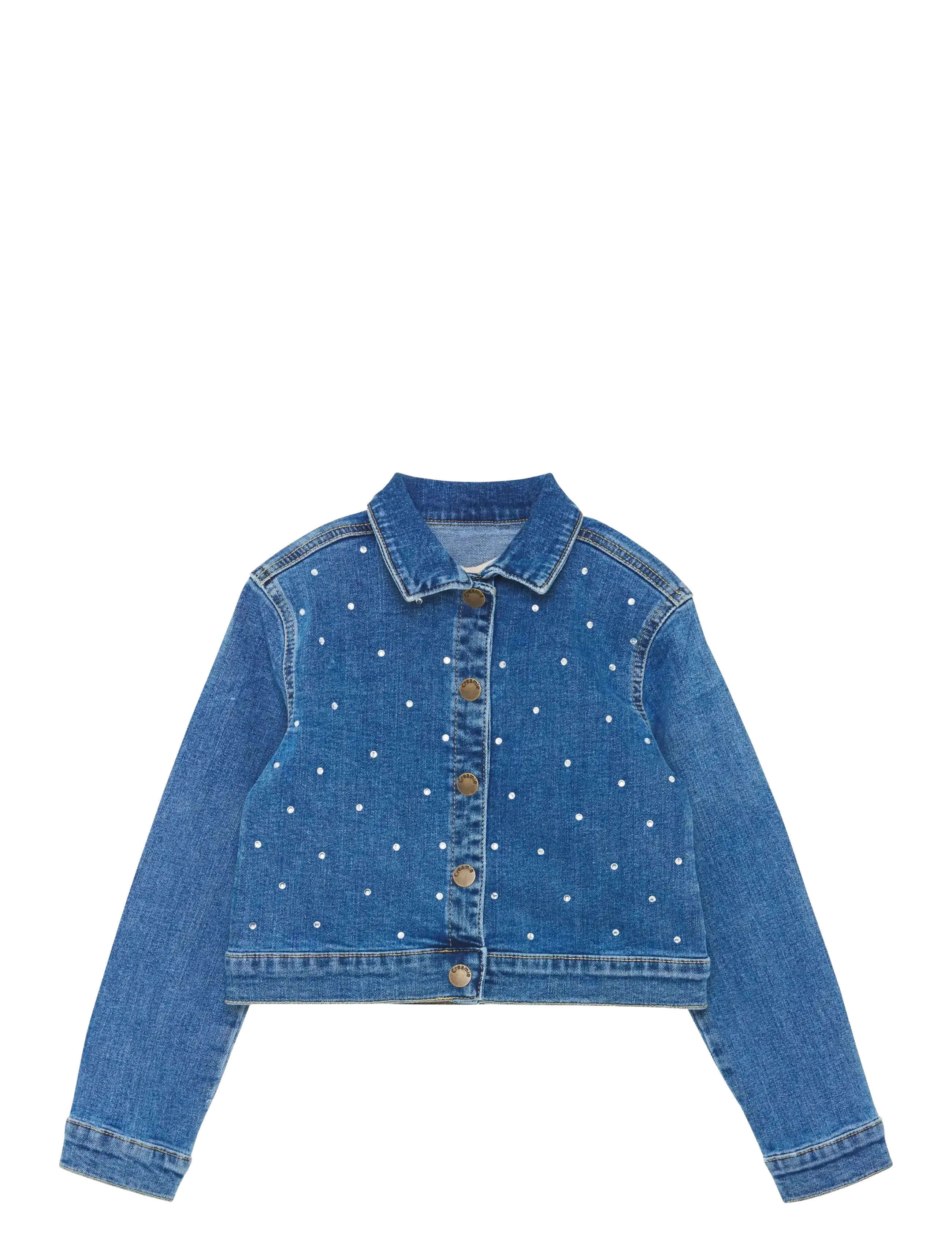 CREAMIE Jacke Denim Rhinestones Blau - 134 - Kinder