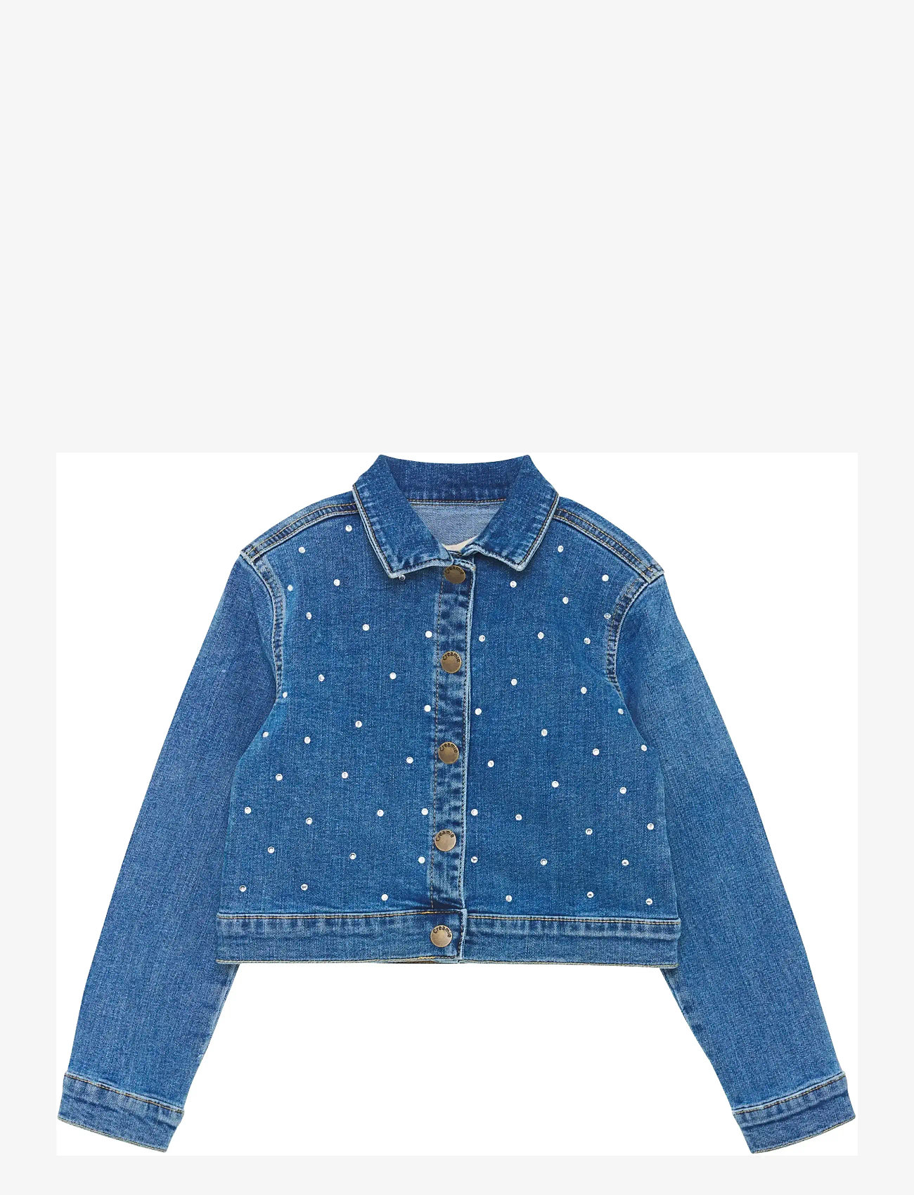 Creamie - Jacket Denim Rhinestones - denim jackets - blue denim - 1