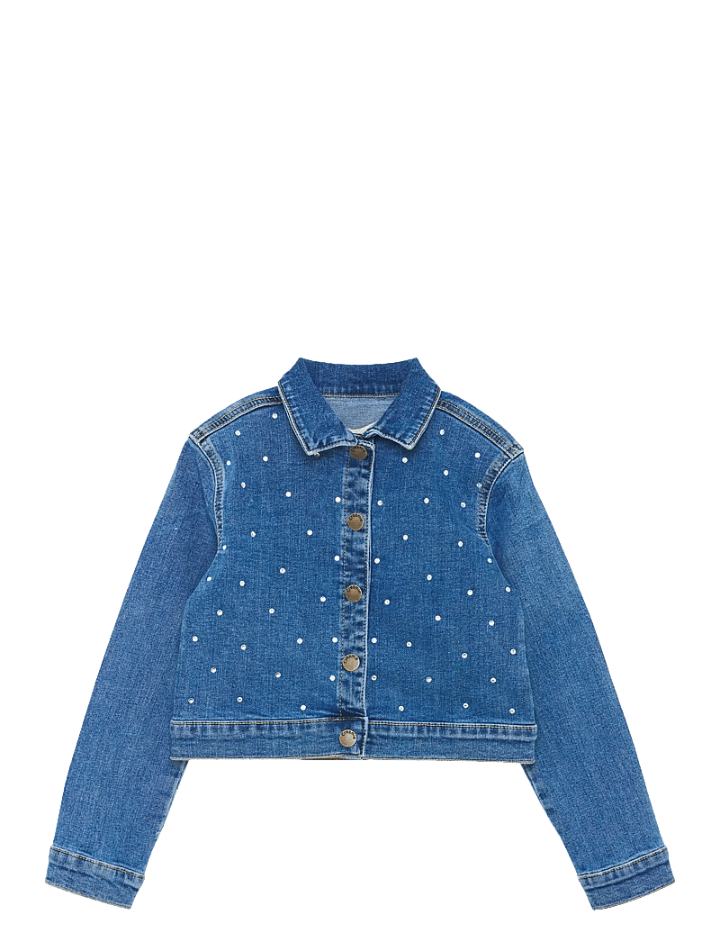 Creamie - Jacket Denim Rhinestones - denim jackets - blue denim - 1